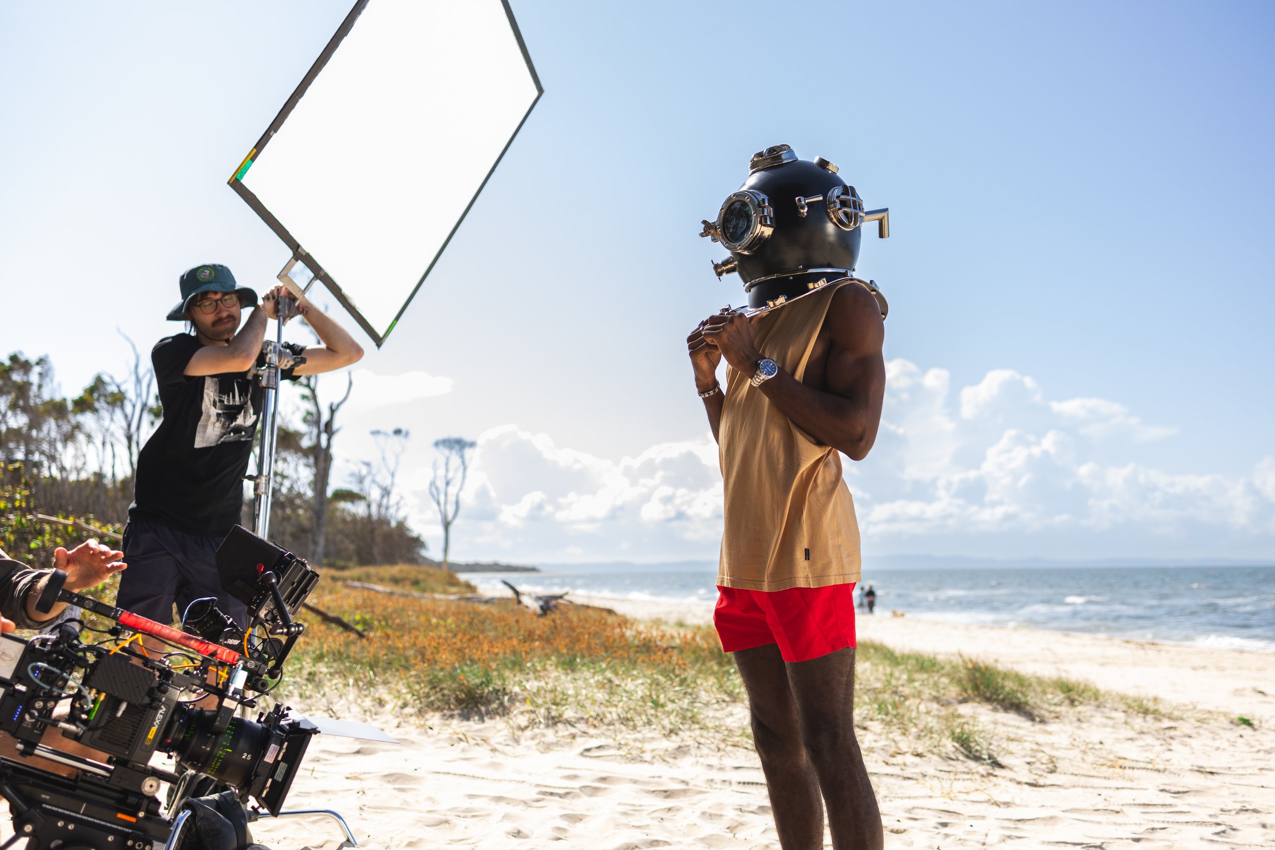 A film shooting in progress
