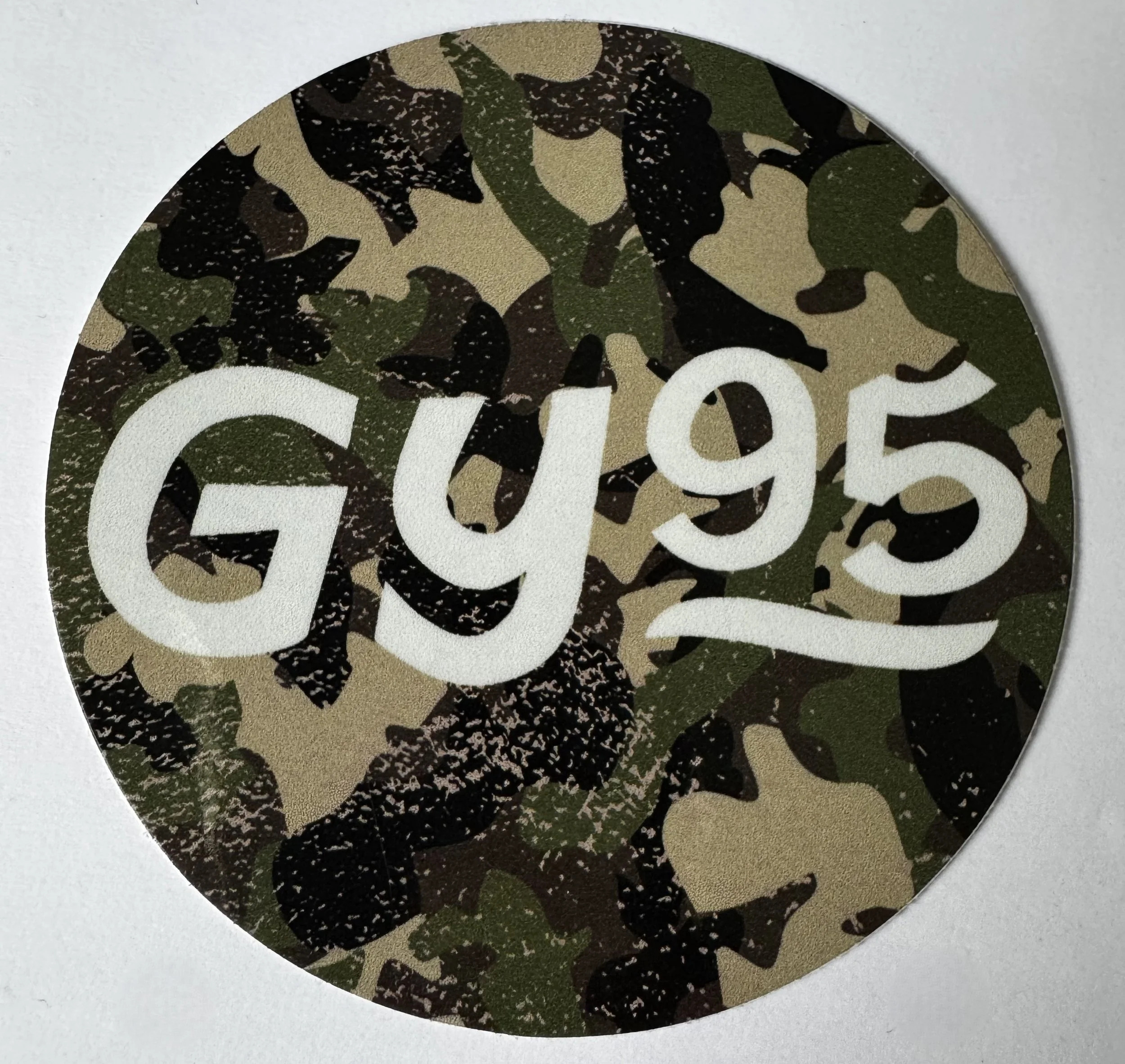 GY95 Camo Car Sticker - Diameter 100mm