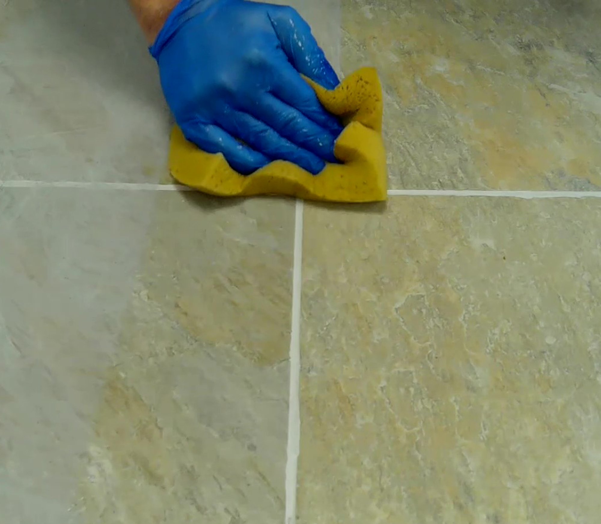 Solvex - Removing Epoxy Grout Residue on porcelain tiles 2.jpg
