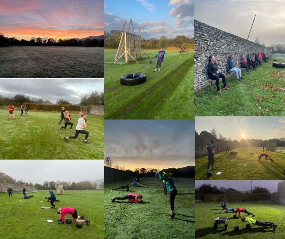 Power Hour during Autumn &amp; Winter is pretty special.

The early 6.30am crew start training in the dark, lit by a makeshift floodlight, which takes a good dose of determination, especially when it's raining, muddy or cold (or all three!). 

These 