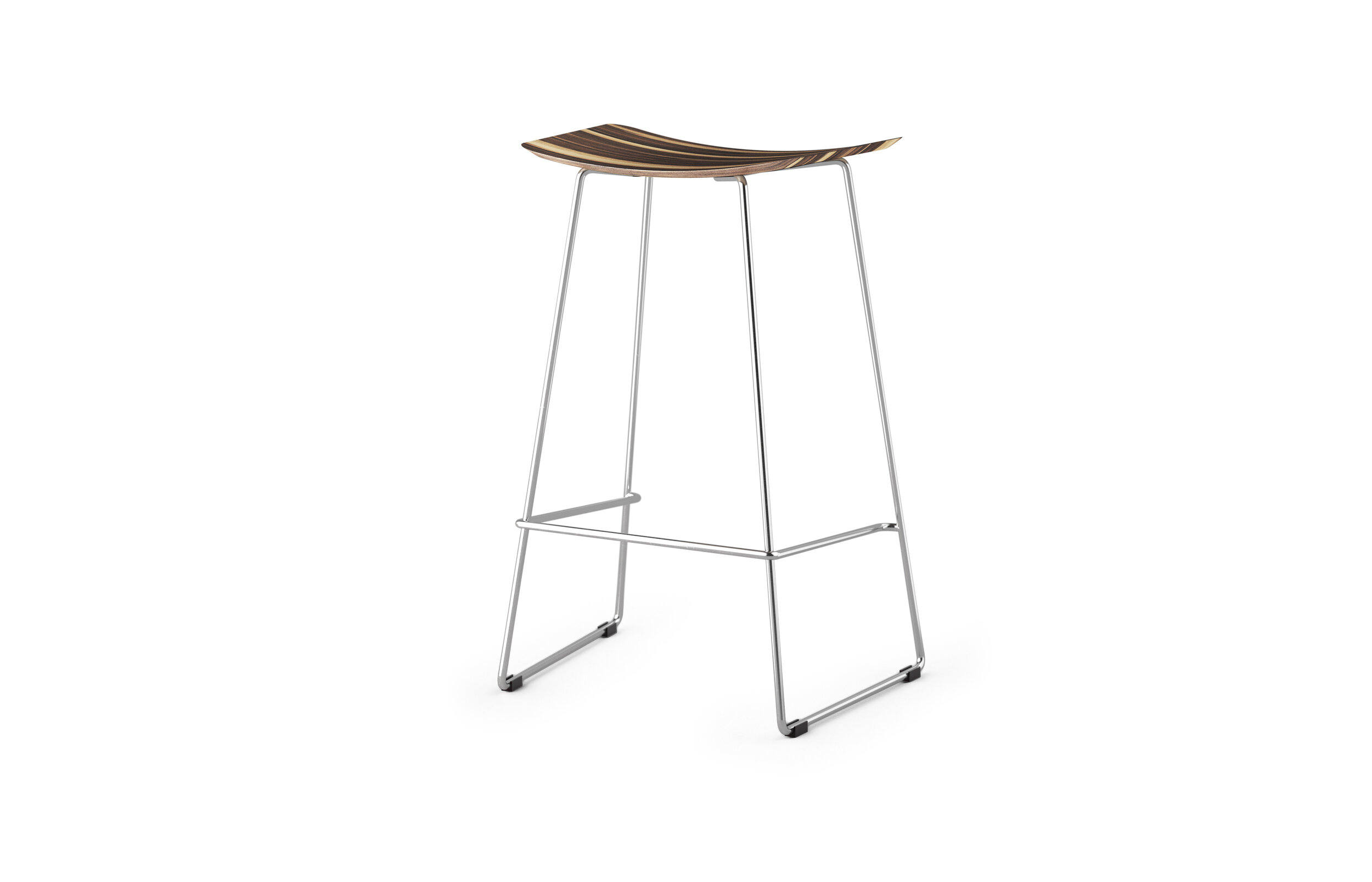 WINNIE STOOL 66 - CHROME FRAME - SOLID WALNUT SEAT.jpg