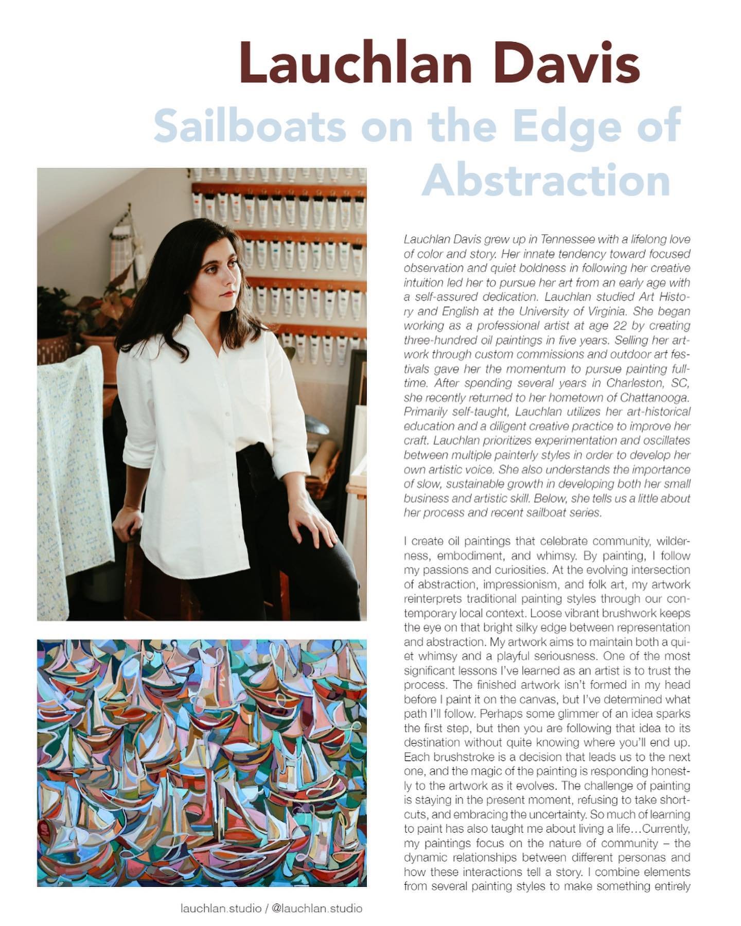 Sailing into the Charleston art scene this spring&hellip;
Thank you, @nue_charleston_magazine !
&mdash; mark your calendars, I&rsquo;ll be exhibiting in Charleston from May 24 to June 8 with @piccolo_spoleto @piccolospoletooutdoorart