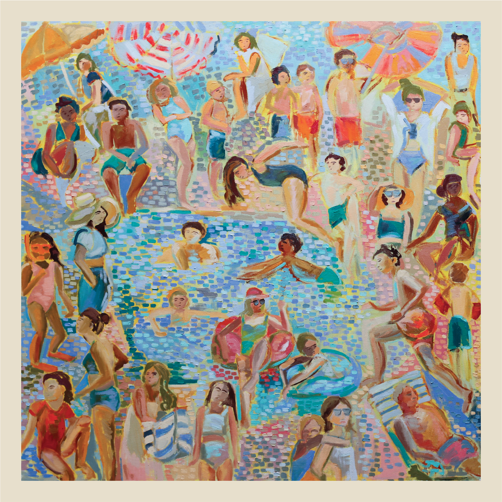 June Poolside | print