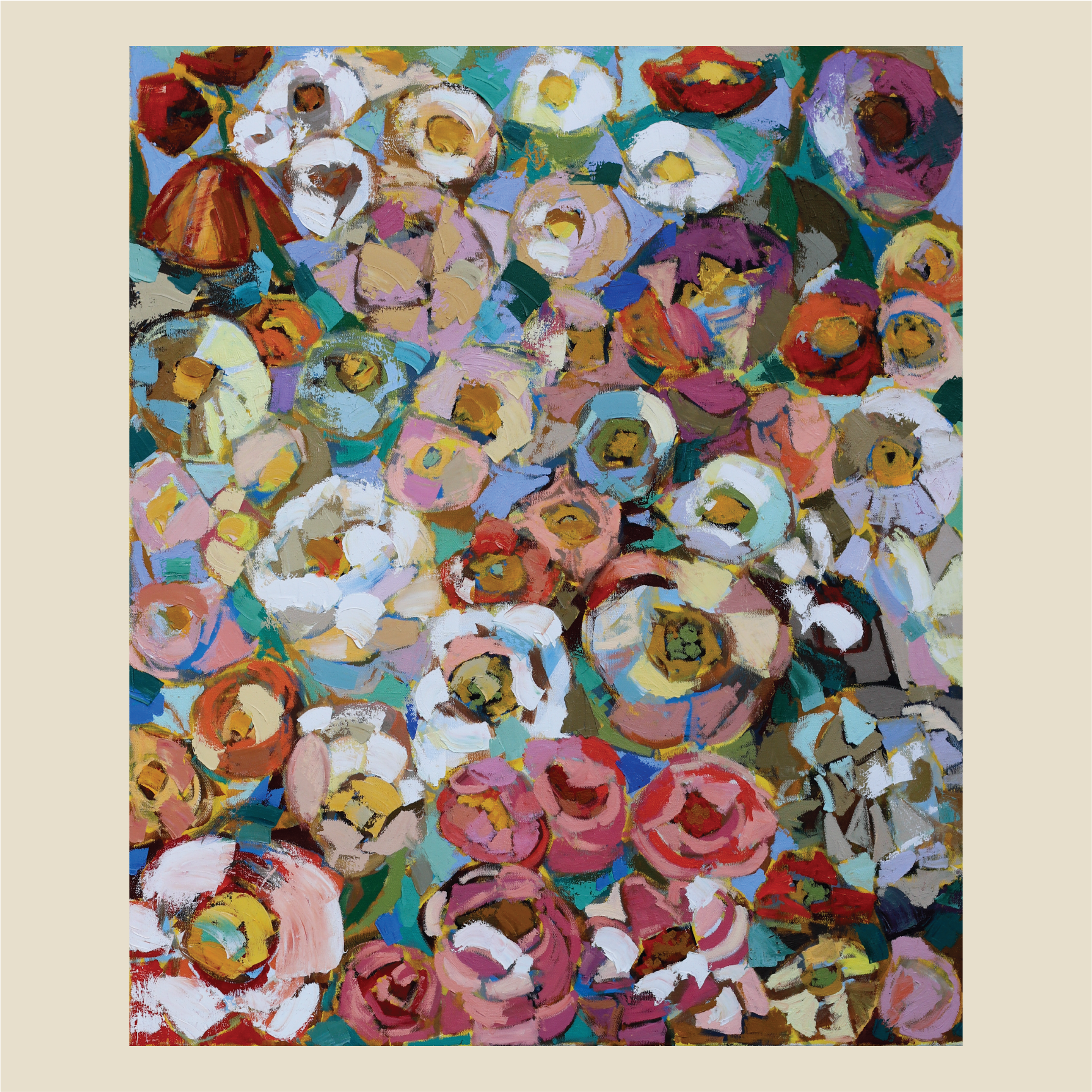 Bouquet in Blue | print