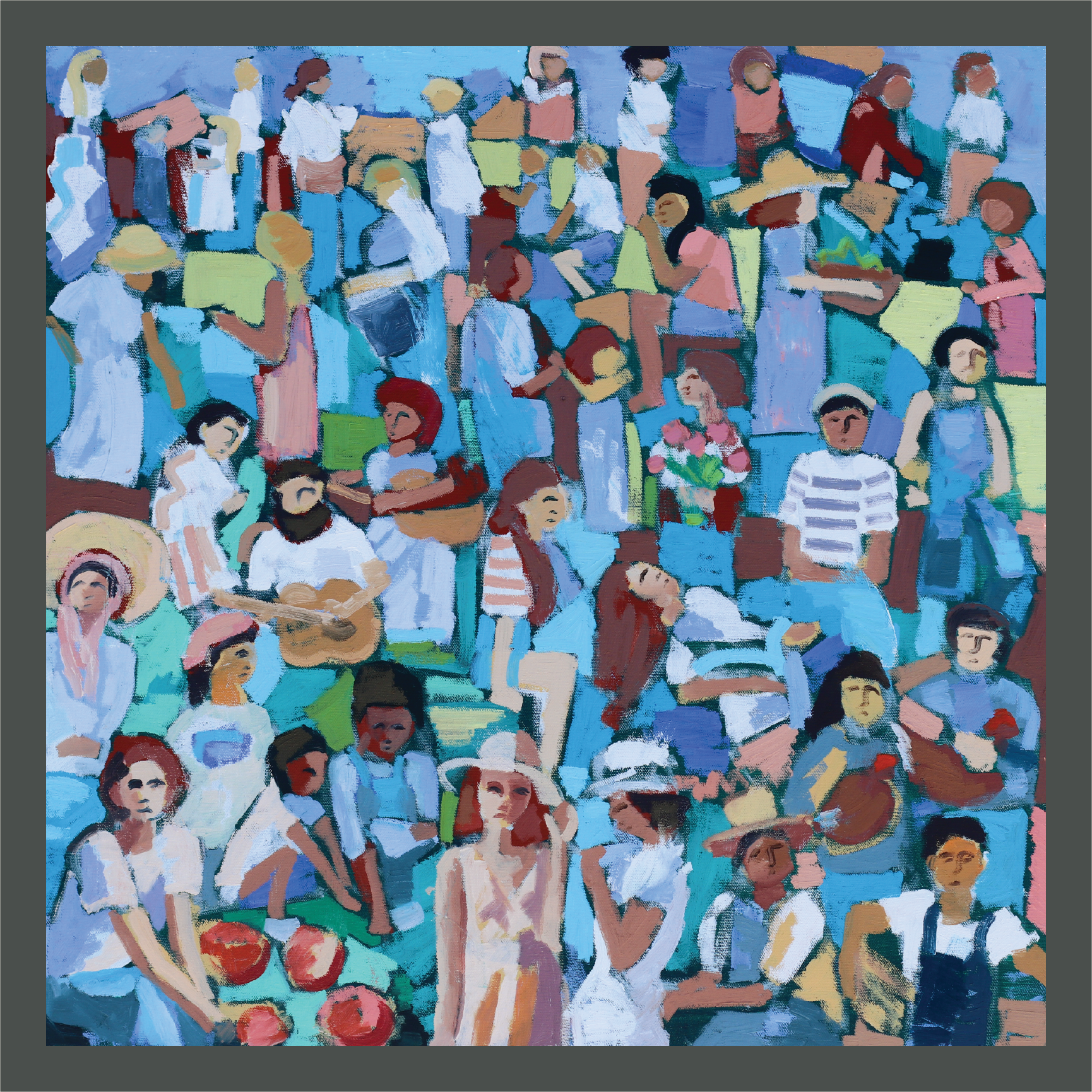 Garden in Blue | oil | 24x24