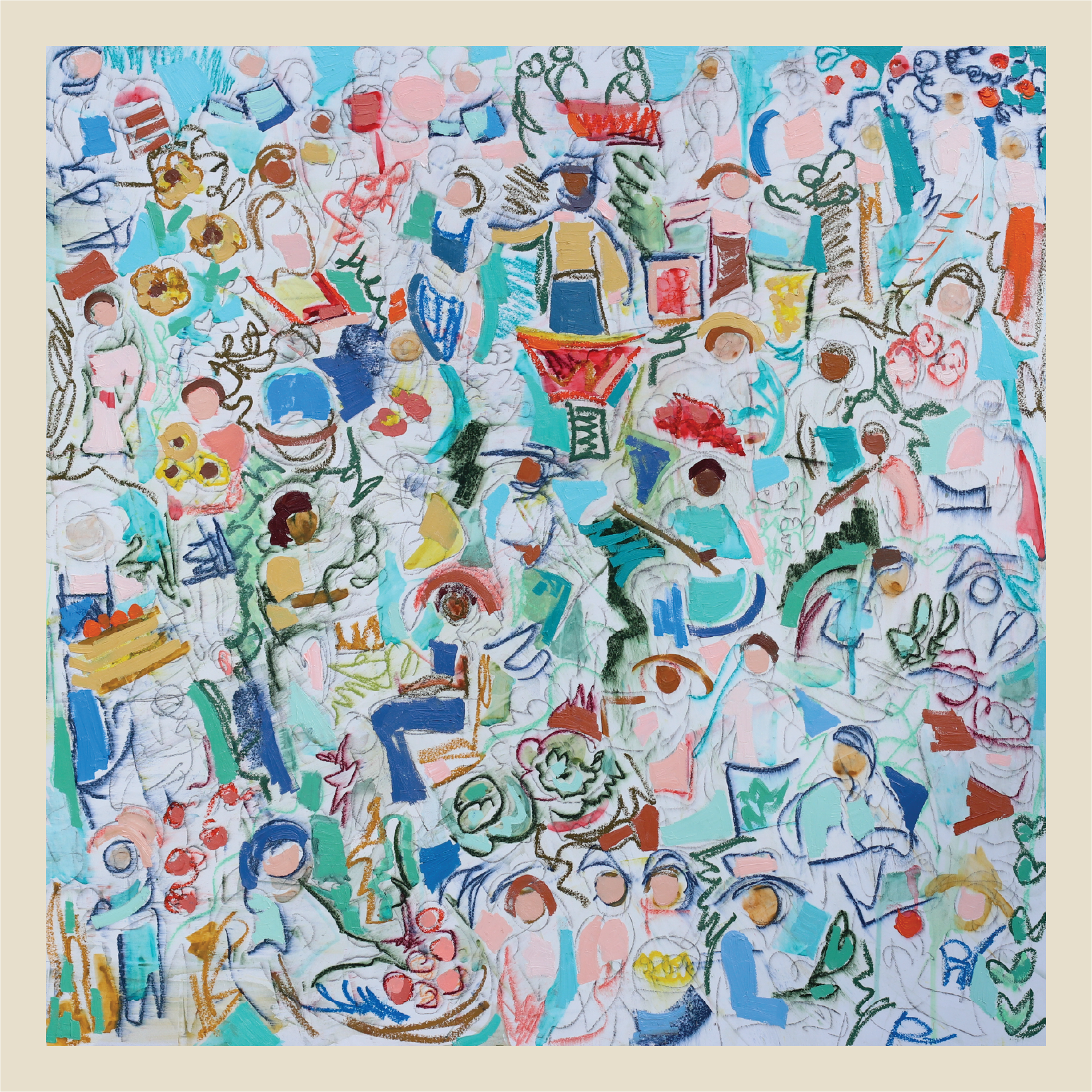 Garden People Scribble | print