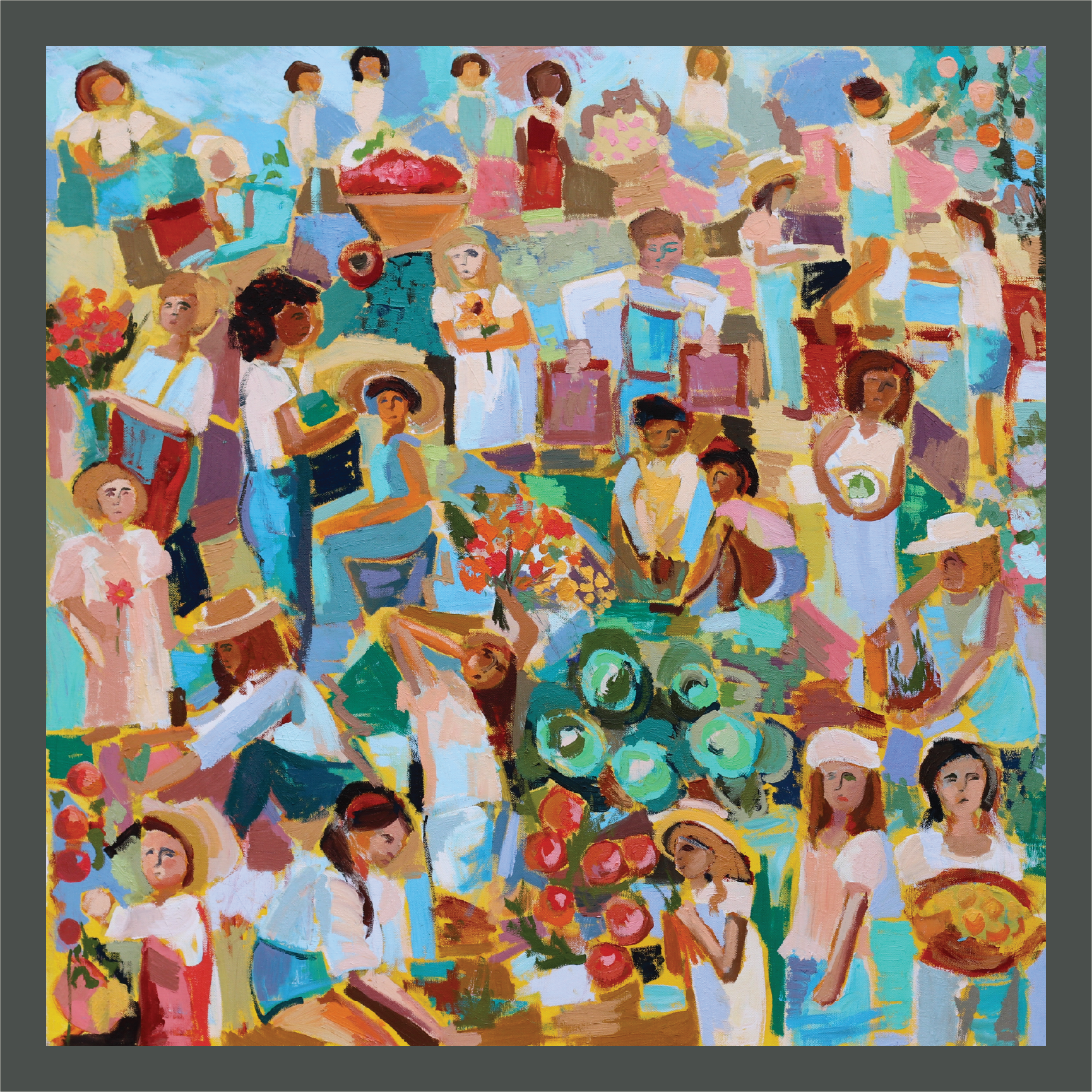 Garden in Gold | oil | 30x30