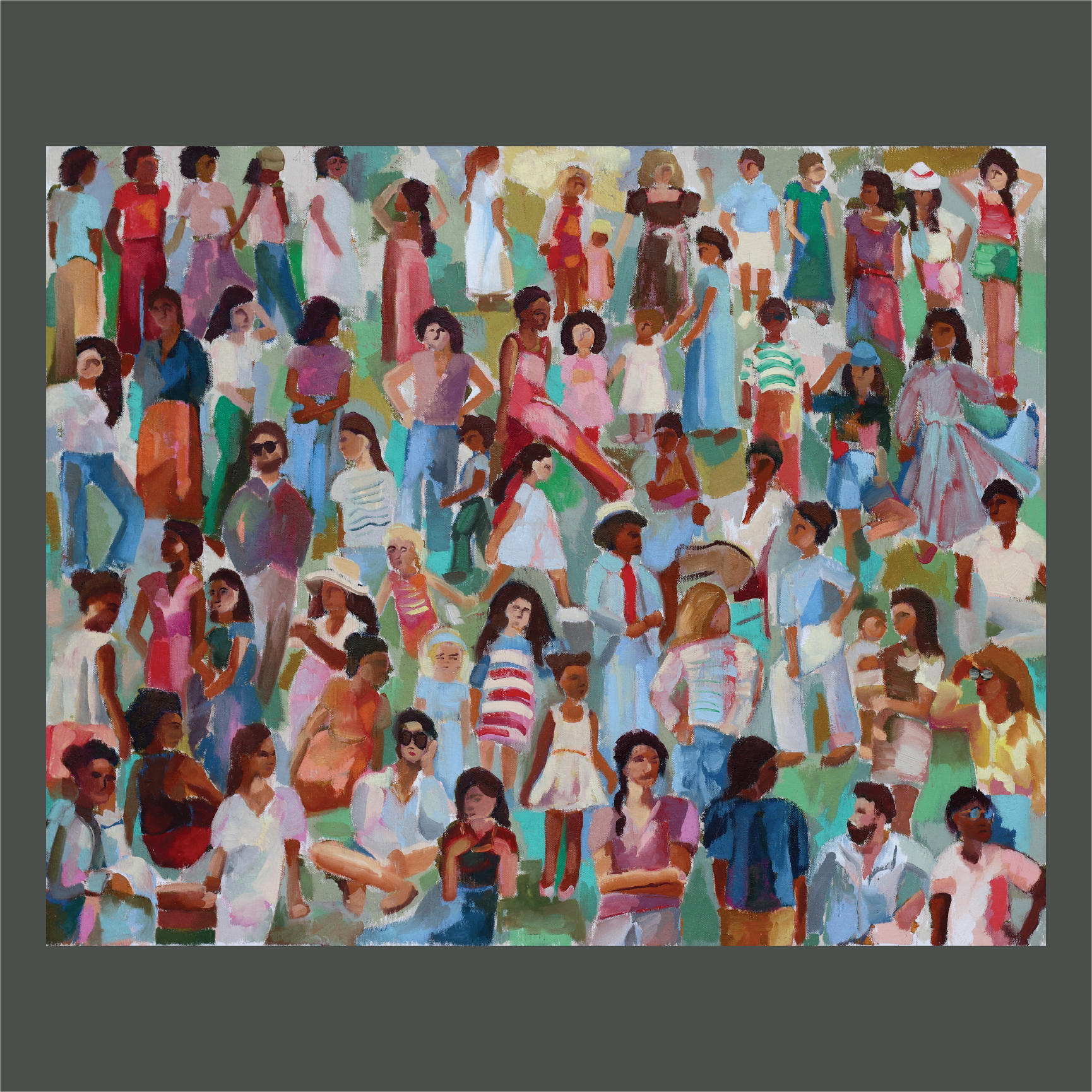 People Watching | oil | 24x30