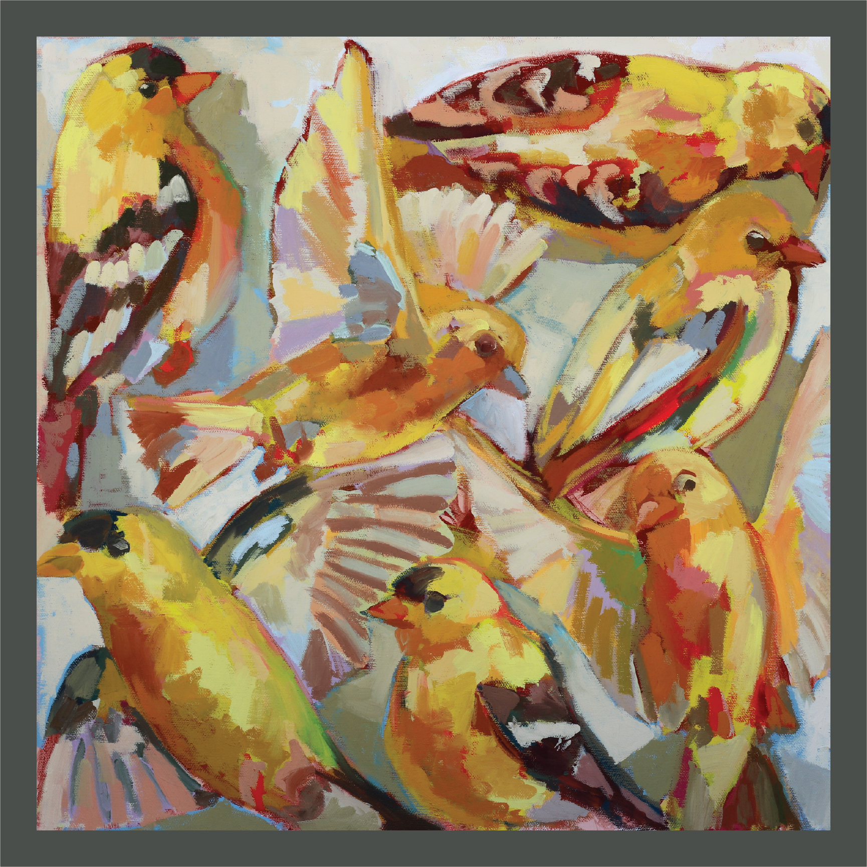Goldfinch Morning | oil | 18x18