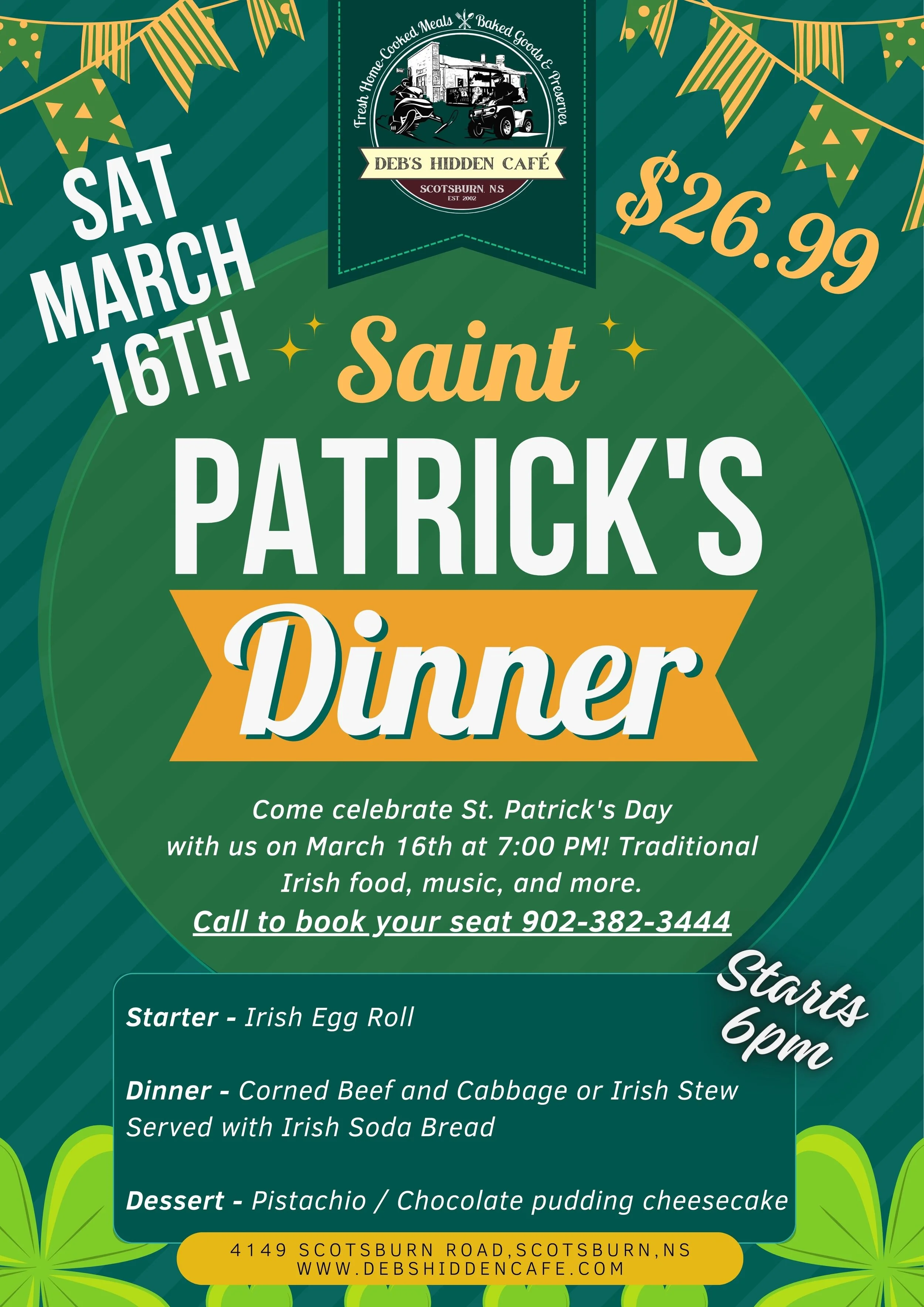 Green Colorful Happy St Patrick's Day Party Free Invitation Poster.jpg