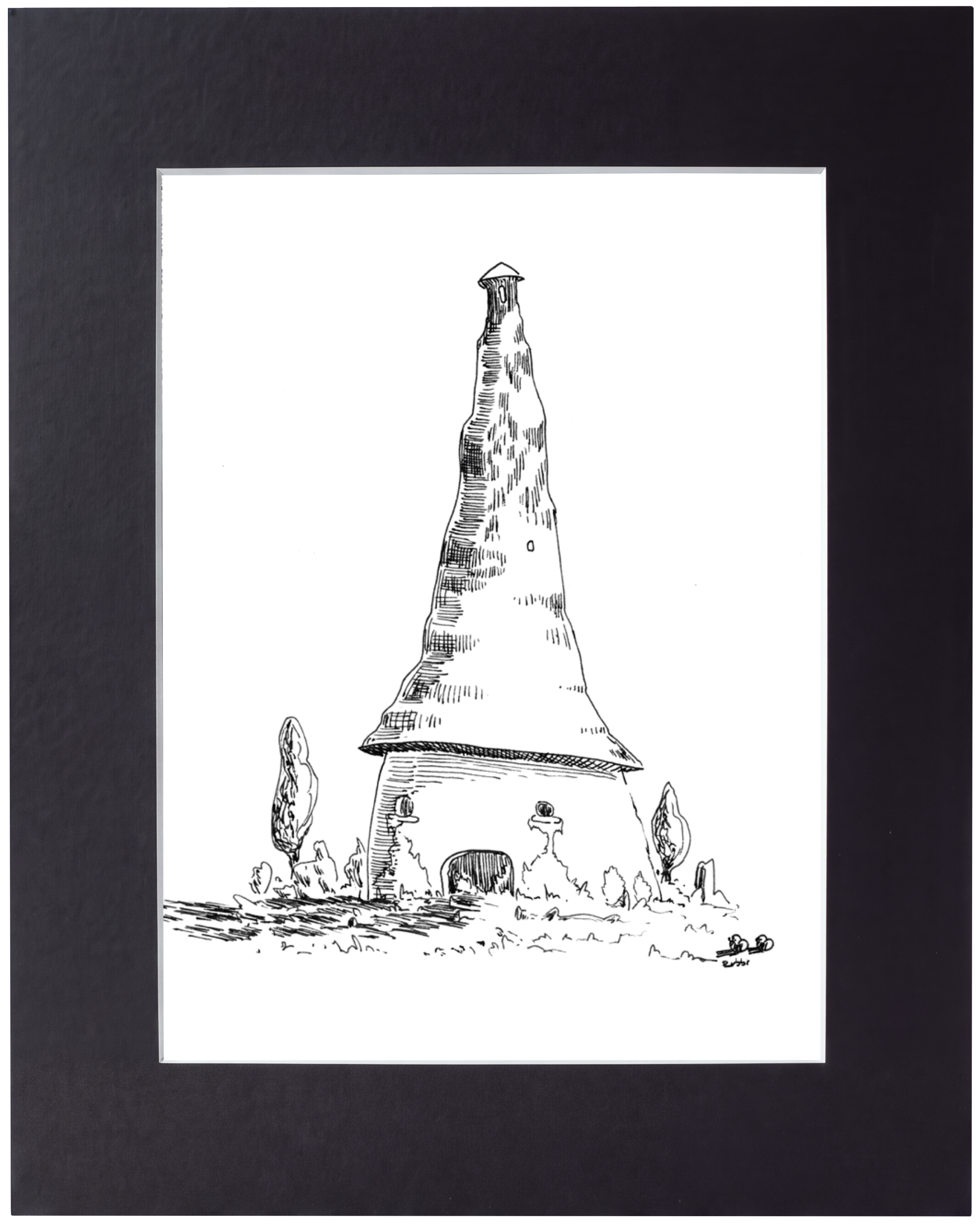 “House With A Hat”, Ink, 2026