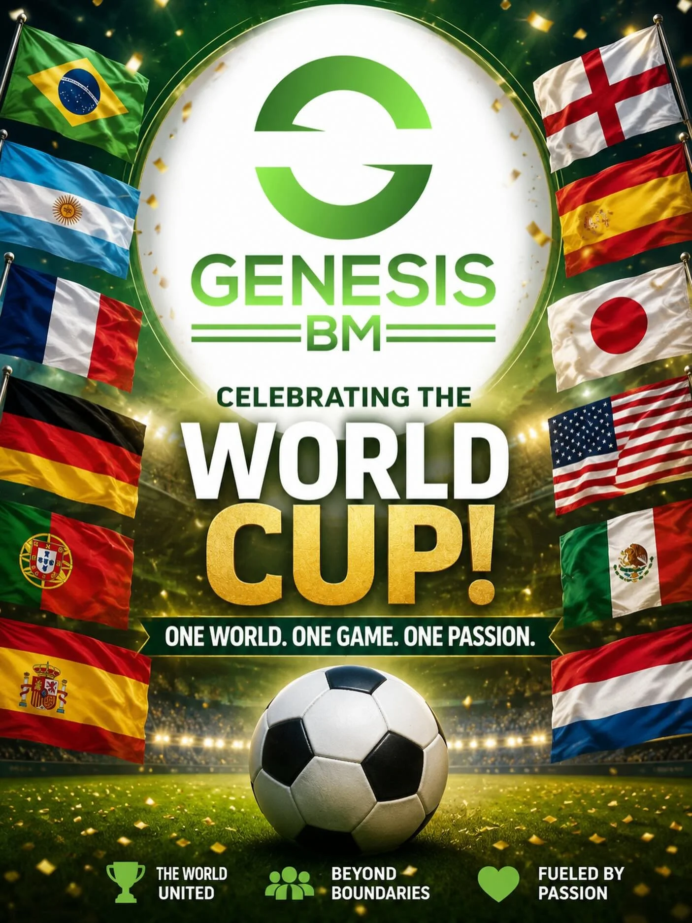 🌎⚽ The World Cup is more than a tournament&mdash;it&rsquo;s a celebration of humanity.

For a few unforgettable weeks, people from every corner of the globe come together to cheer, dream, and share in the excitement of the beautiful game. Different 