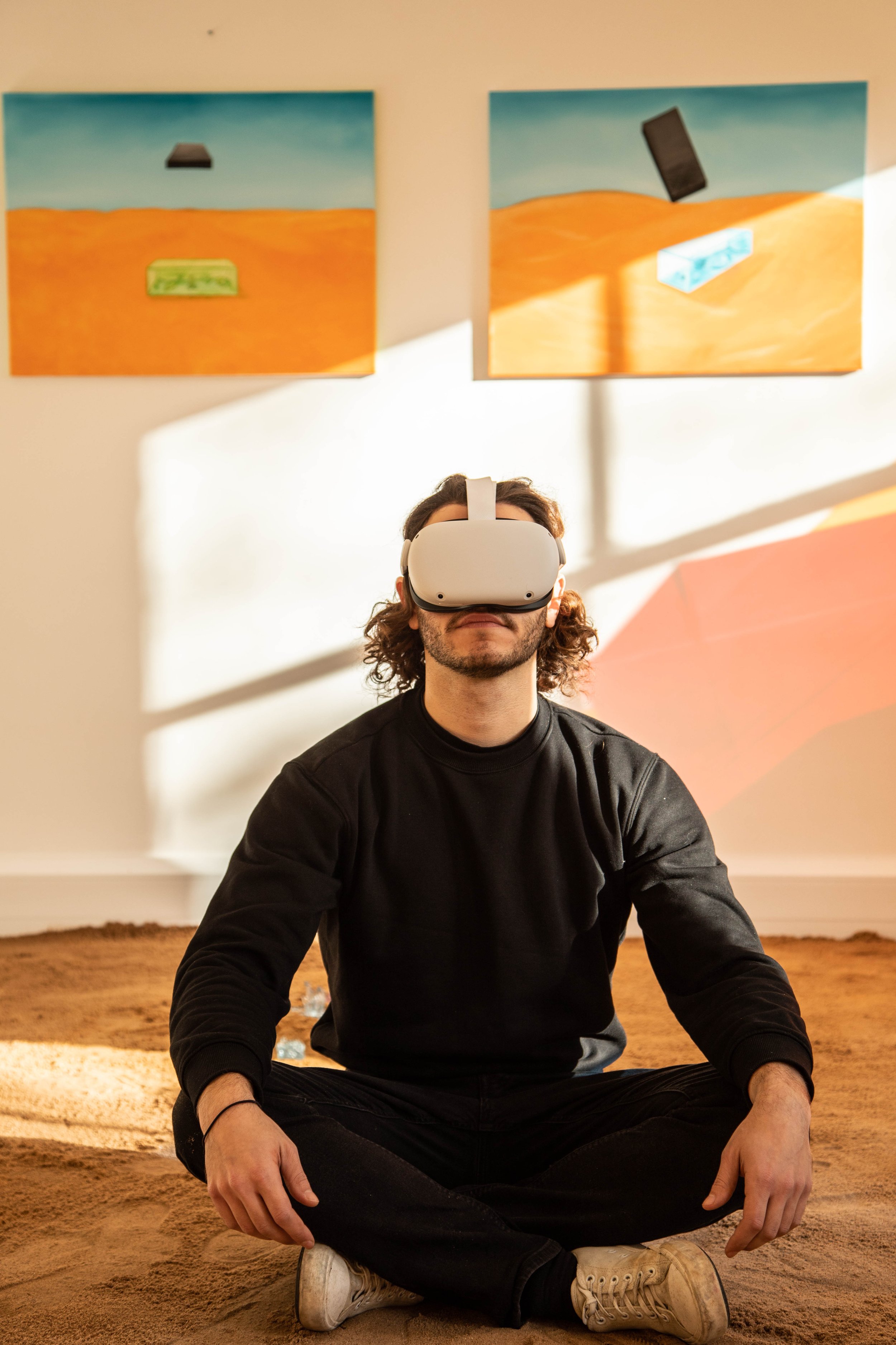 Immersive project by Hugo Lami and his works at An Effort Art Residency, Soho, London