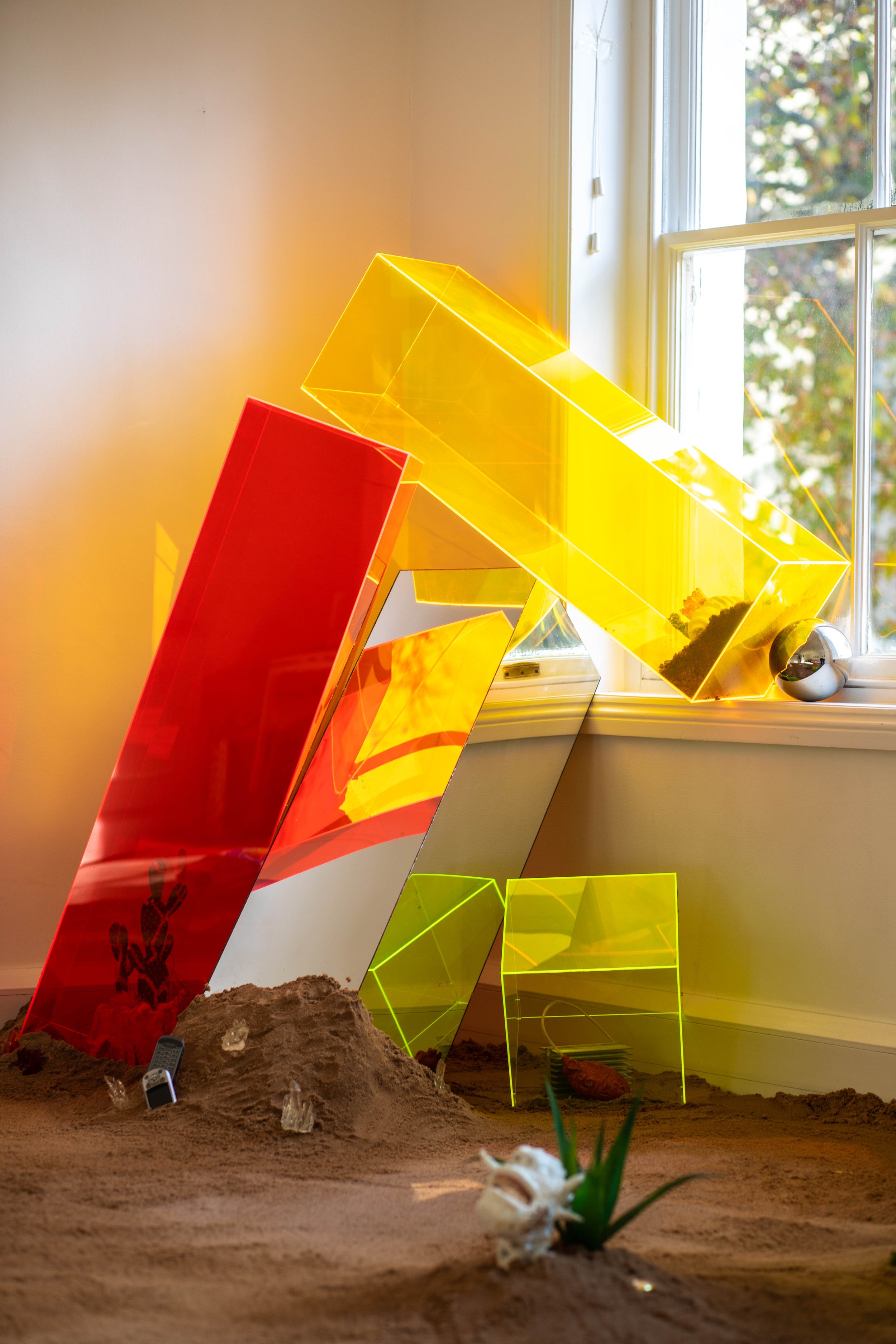 Immersive project by Hugo Lami and his works at An Effort Art Residency, Soho, London