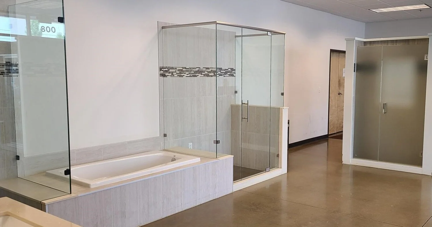 Showroom Glass Shower Doors, Framed Shower Doors, Frameless Shower