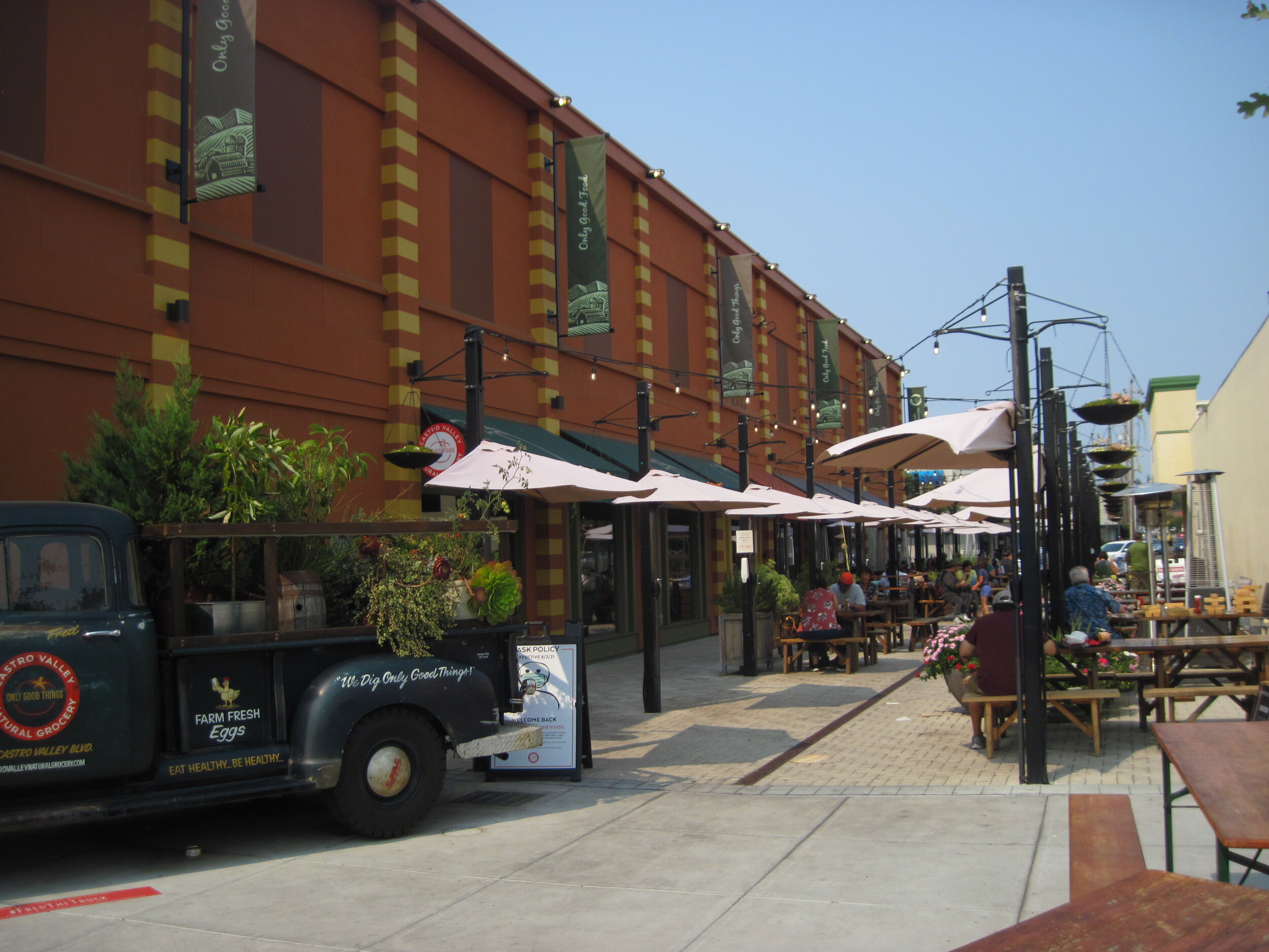   Paseo area of the Castro Valley Marketplace.  