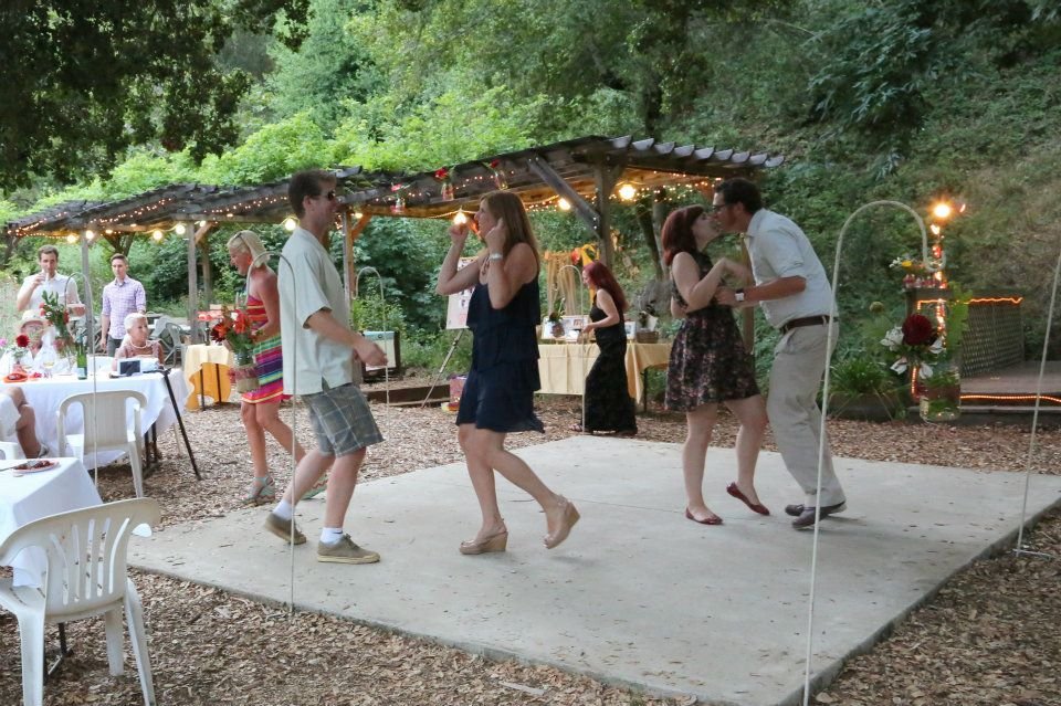   Dancing at an event held at the Chouinard Winery.  