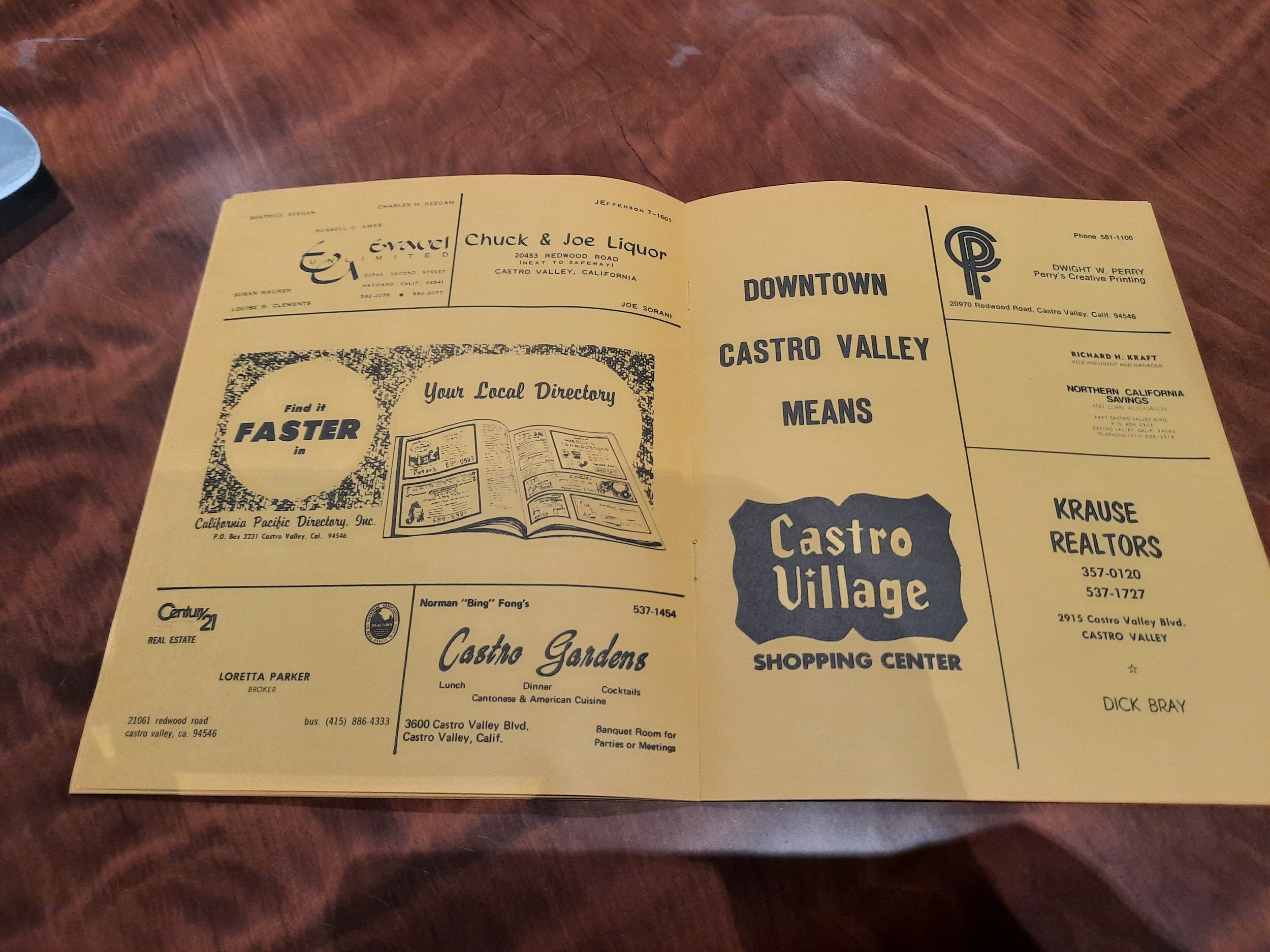  The Fall Festival got its start at the Castro Village Shopping Center in 1973. This brochure can be seen at the Chamber's kiosk now on display at the Castro Valley Marketplace. This year's Fall Festival is September 10-11. 