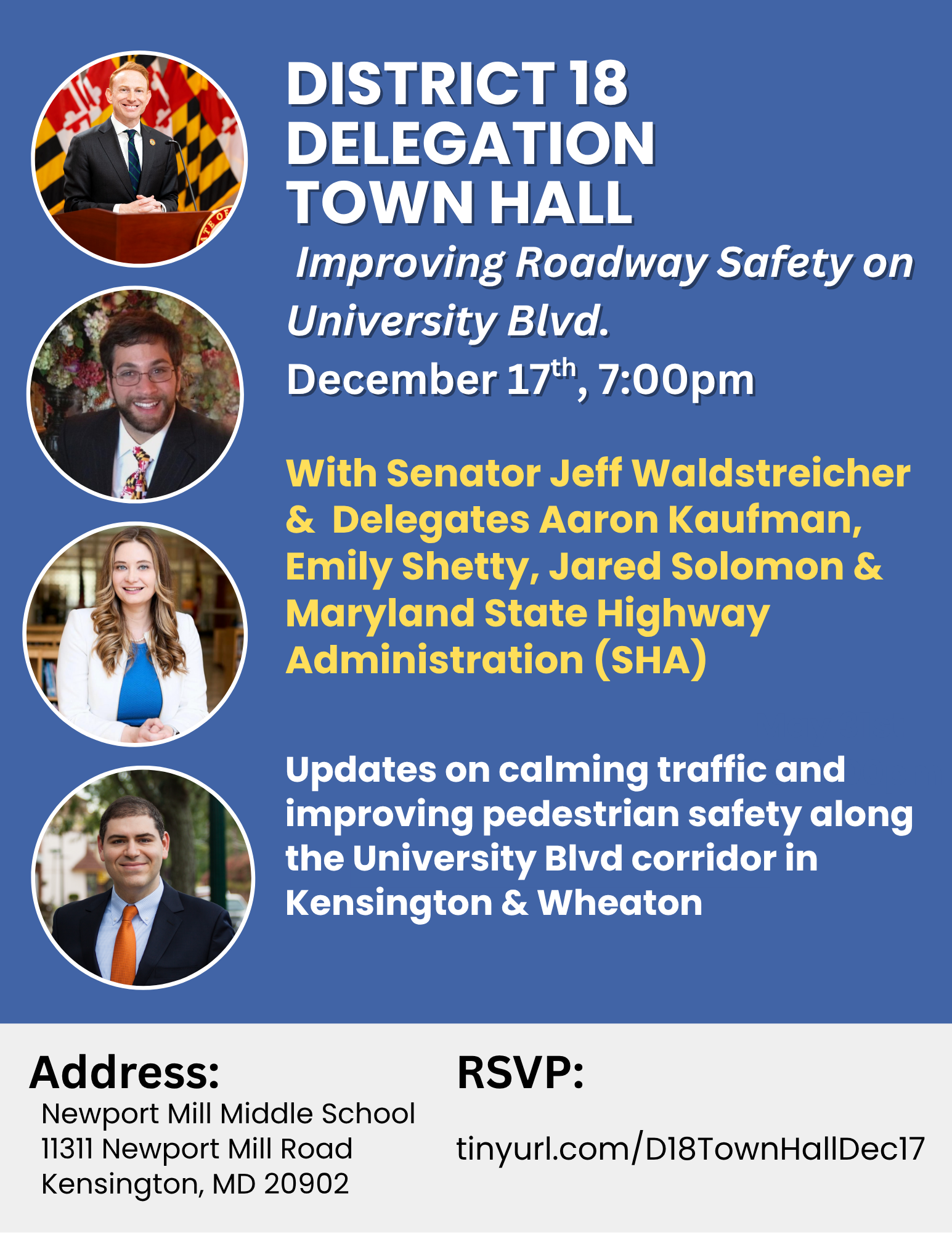 District 18 Town Hall on Roadway Safety