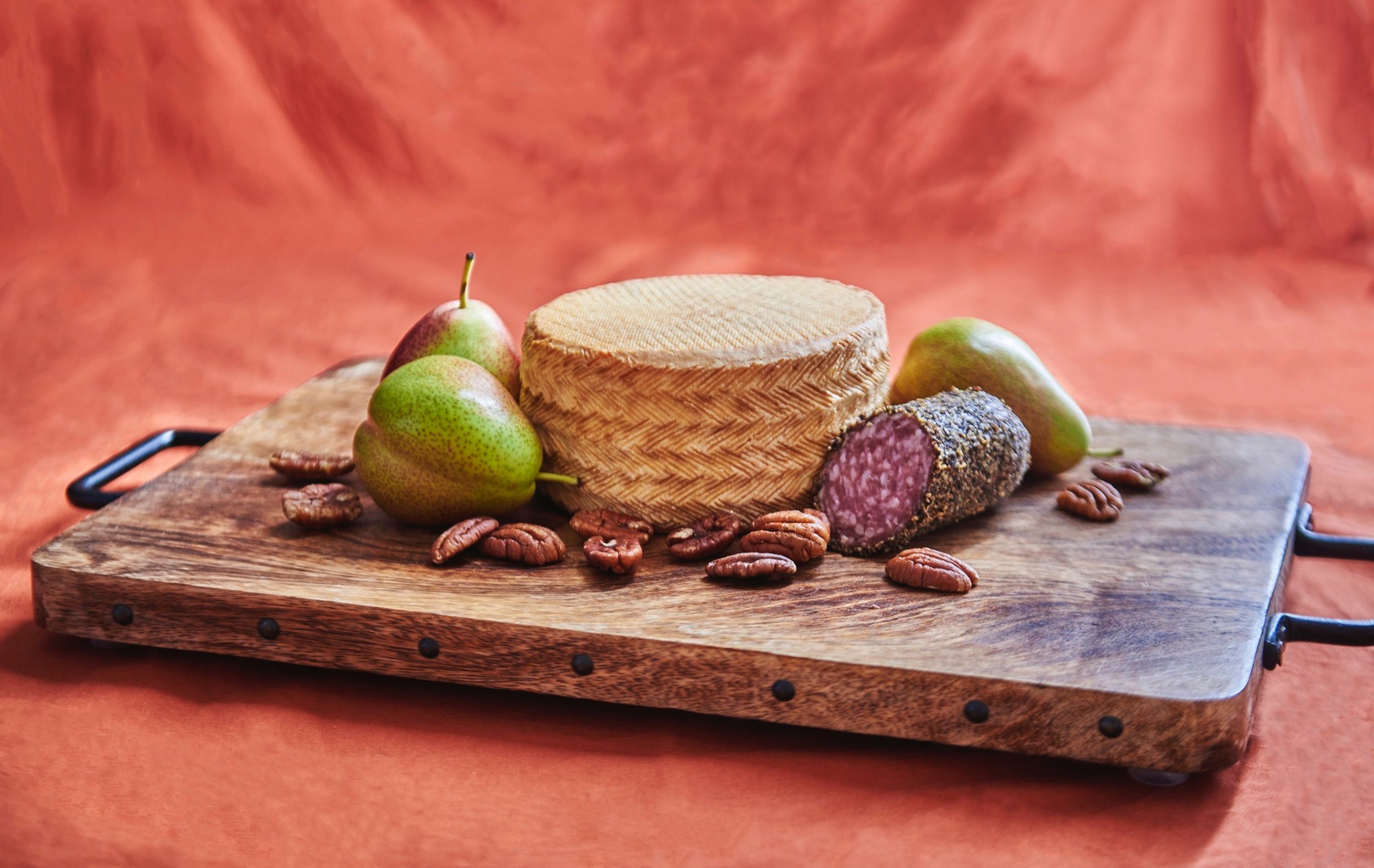 Caldera Espana Whole Wheel - Smoked over Texas Pecan Cheese - Manchego/Idiazabal Style - Made in Texas - River Whey Creamery