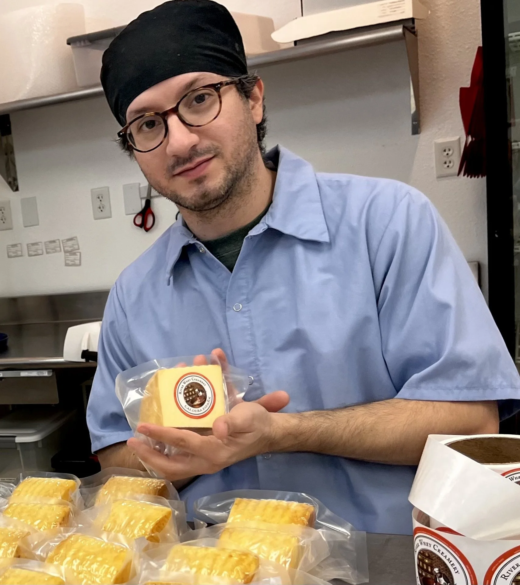 Say hello to Cesar, the newest member of #teamriverwhey. You are likely to see him when he makes deliveries or goes to the farm for our milk runs, but he also works in our Pack & Ship Department. As we said . . . in a small biz, we all wear many hats