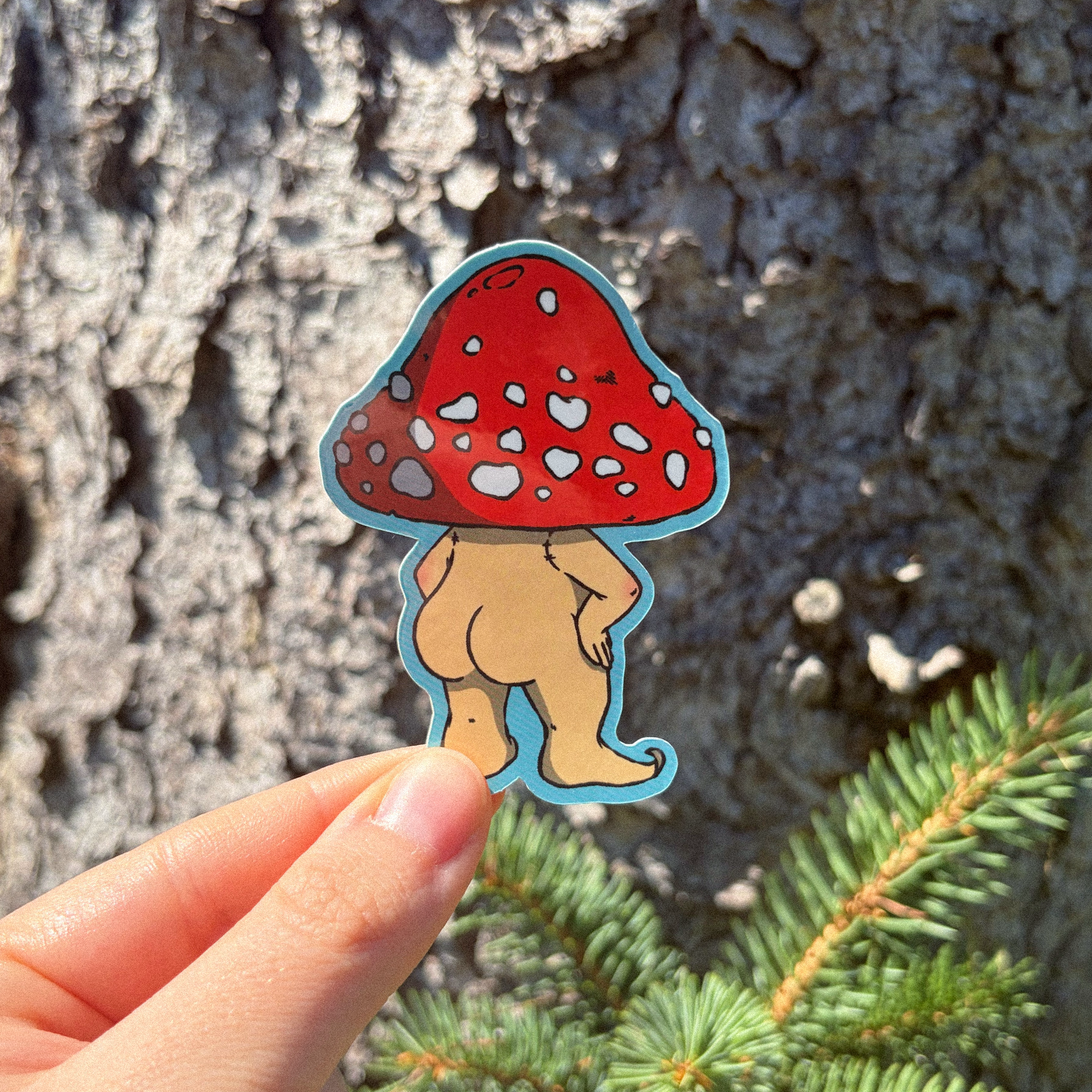 Buttshroom Sticker