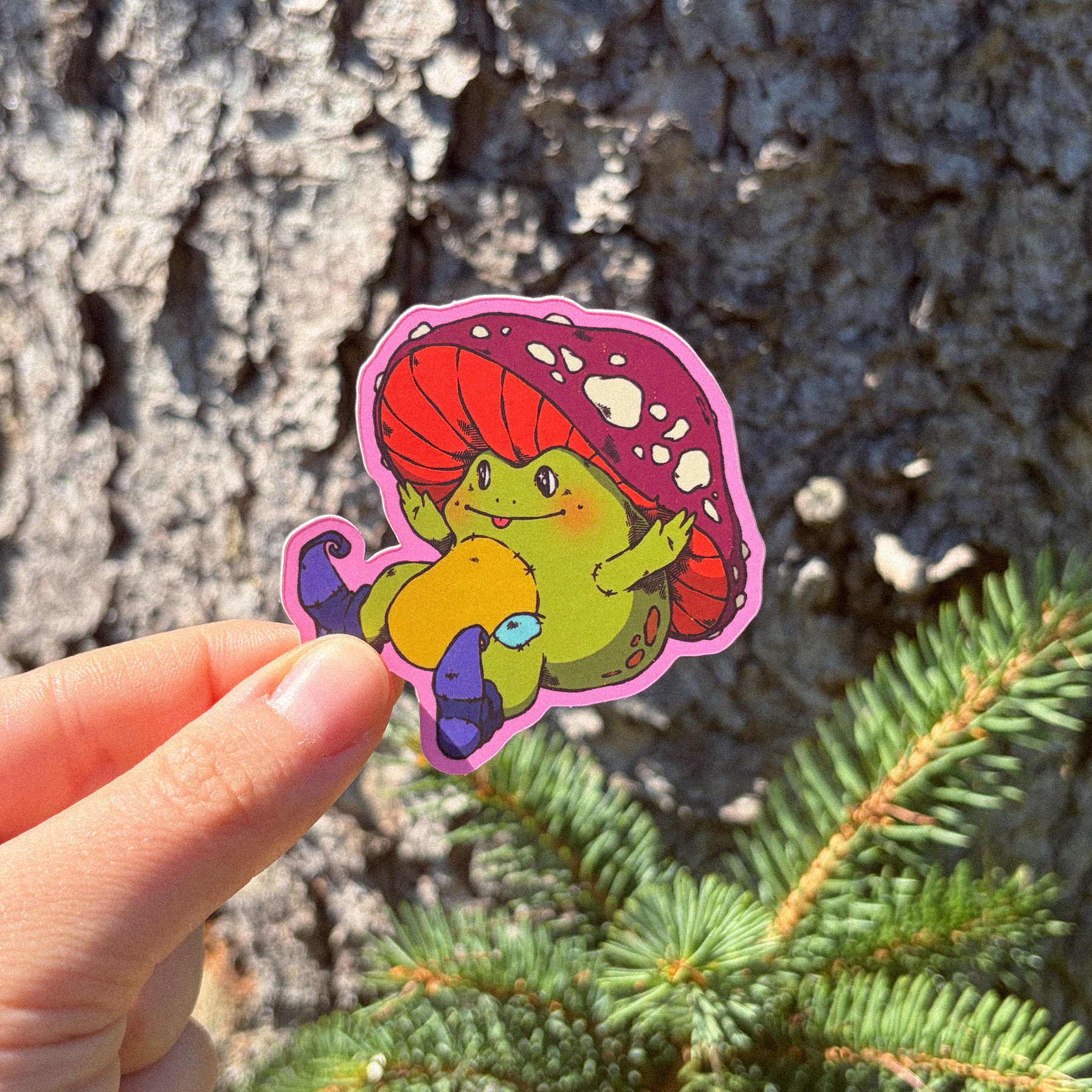Mushroom Toad Sticker