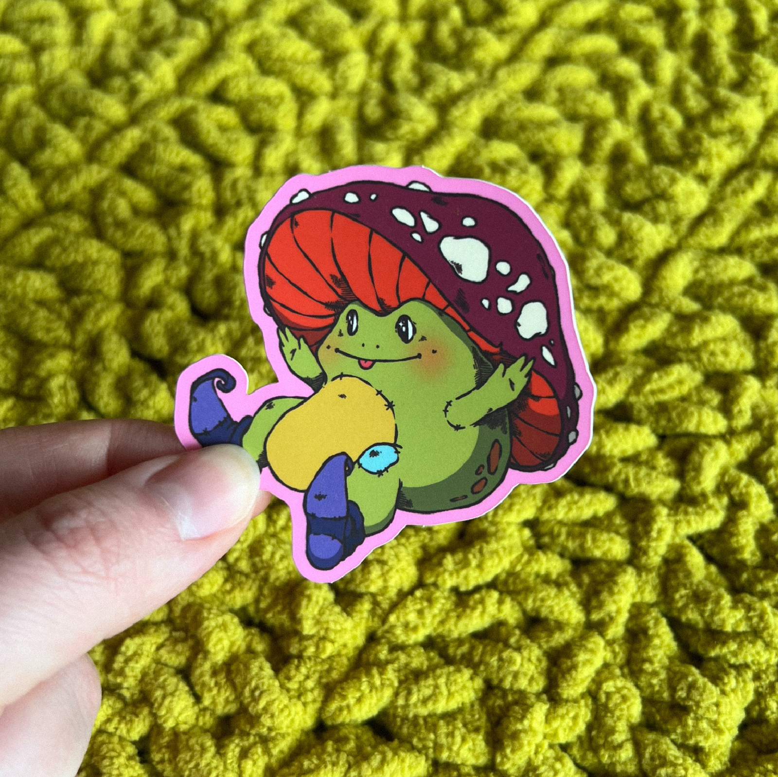 Mushroom Toad Sticker