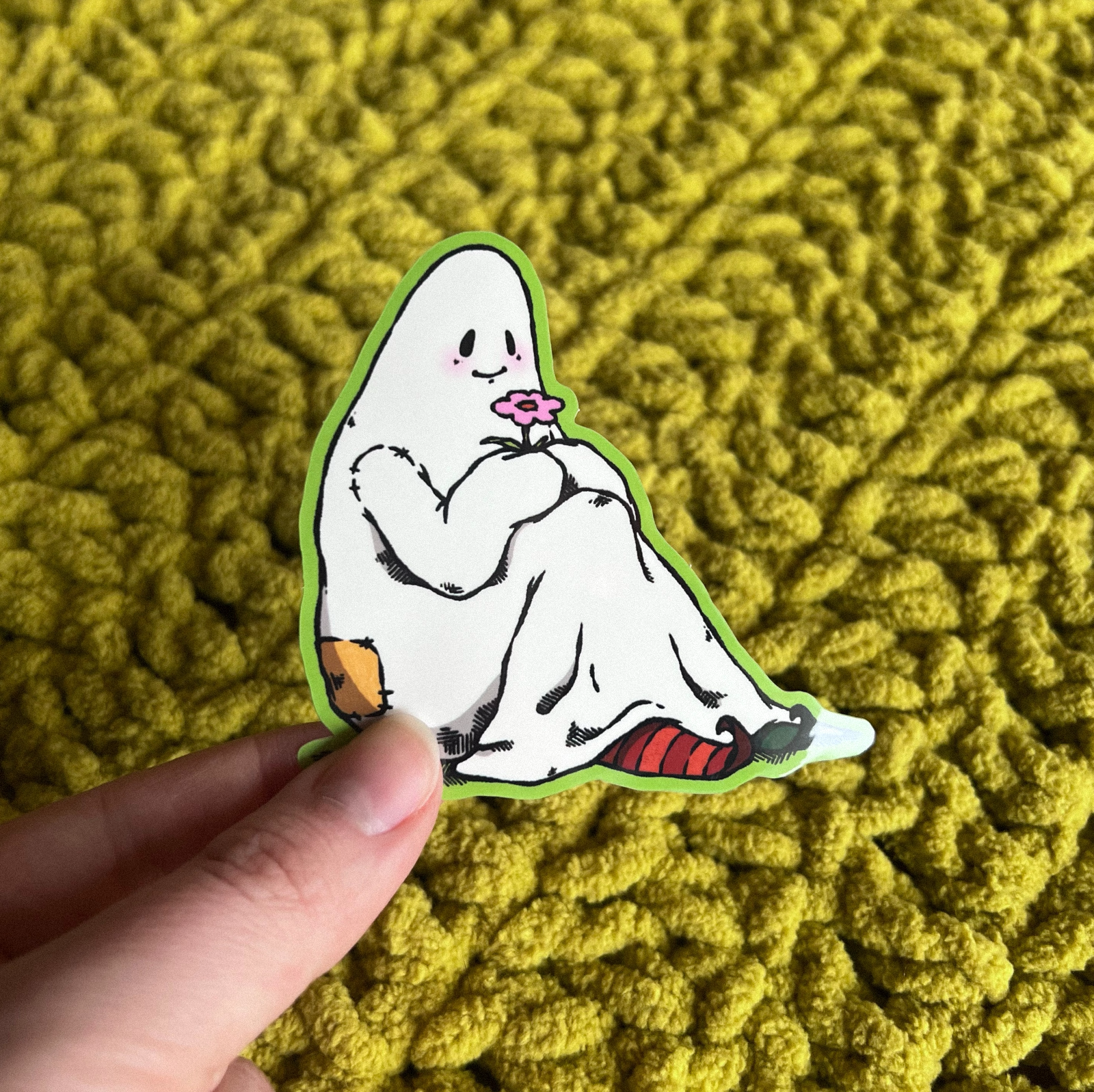 Happy Little Ghost Sticker