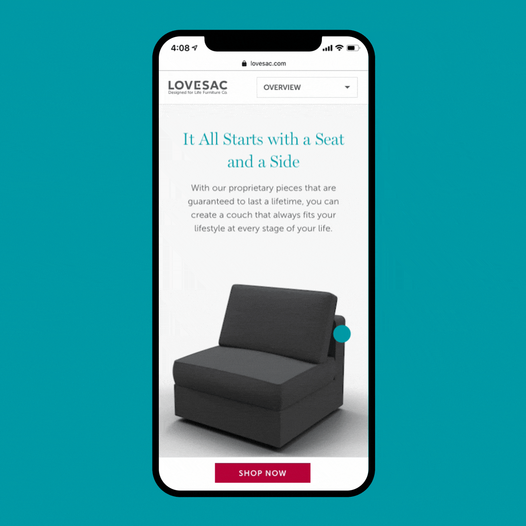 Scroll Experience for Furniture Innovation — Andre Picard Brand
