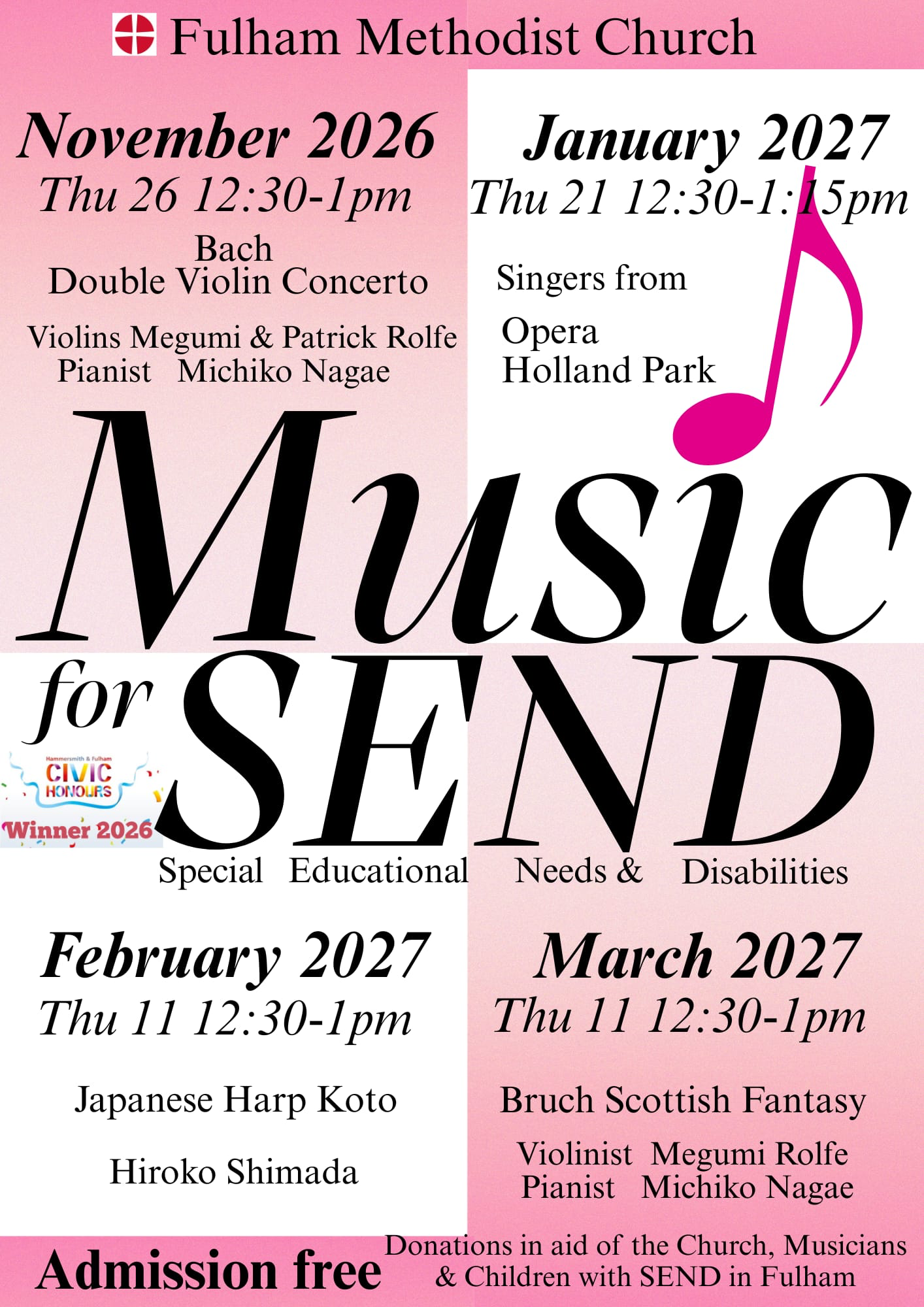 SEND Concerts in Fulham