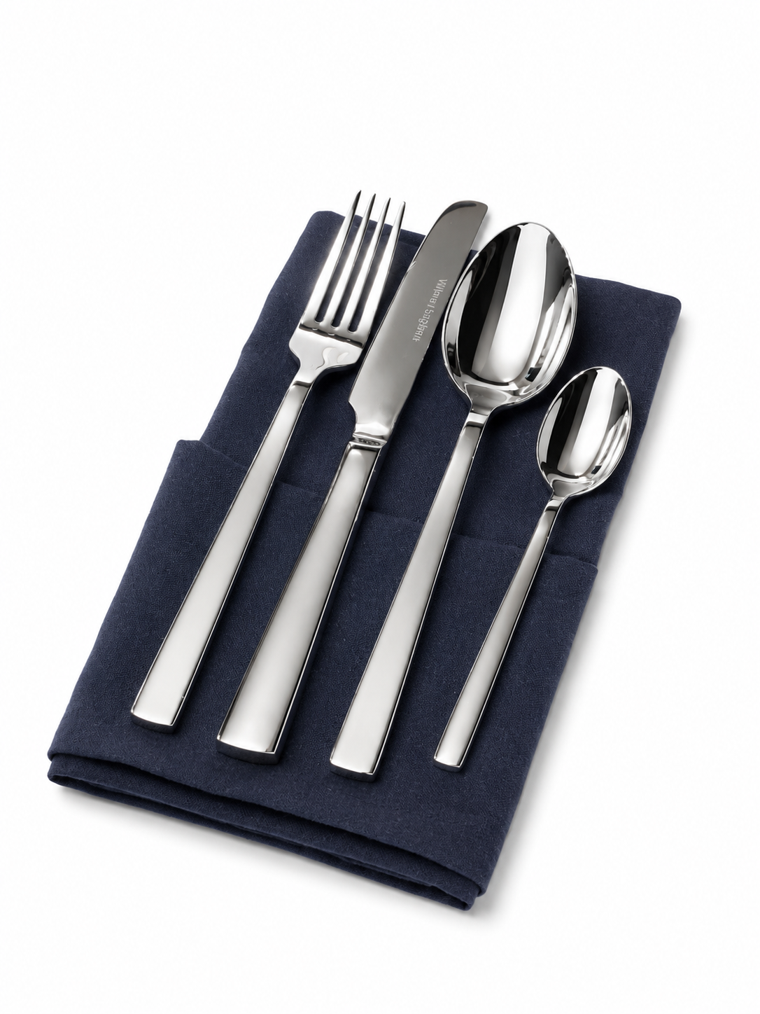 Wilmax England 4 Piece 18/10 Stainless Steel Flatware Set of 4