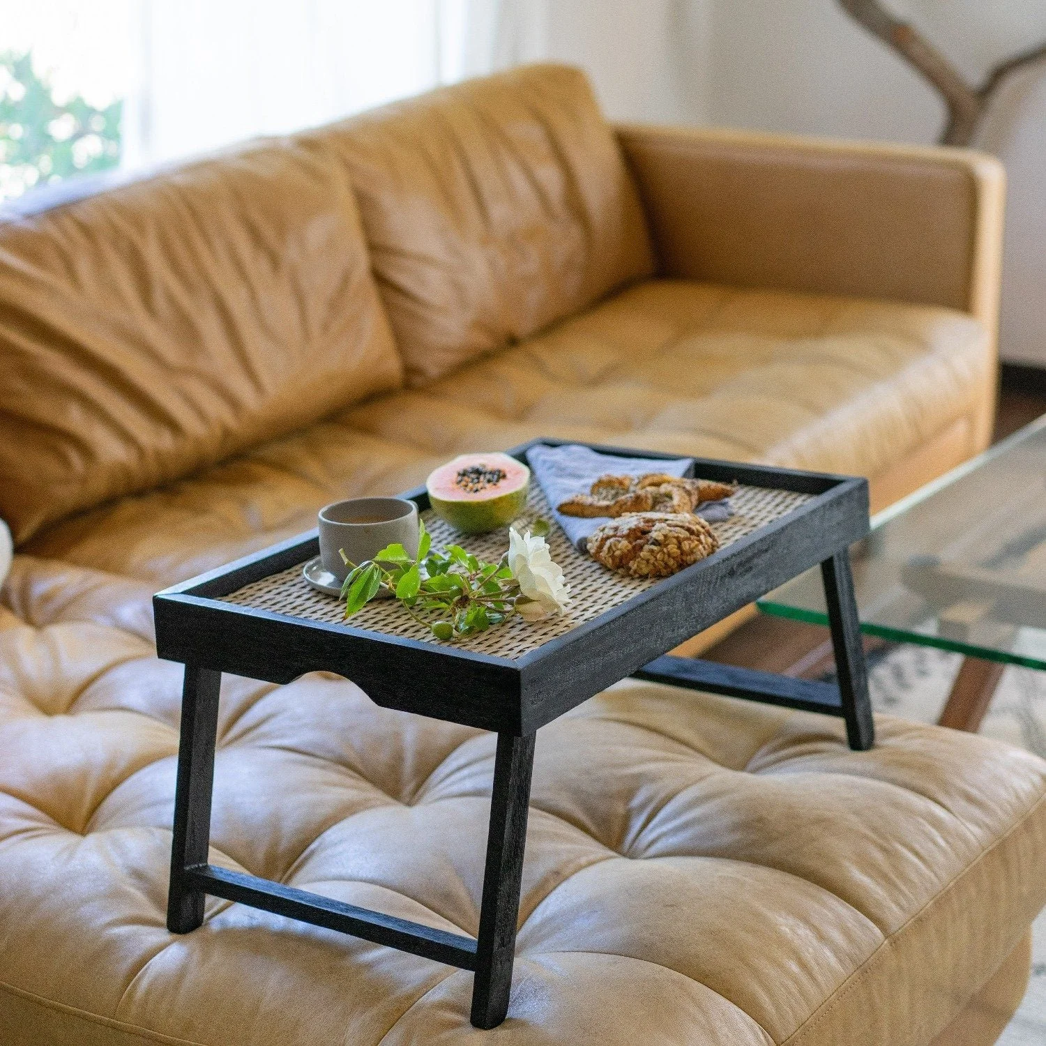 Be Home US Arendal Rattan Breakfast Tray lifestyle 1.jpg
