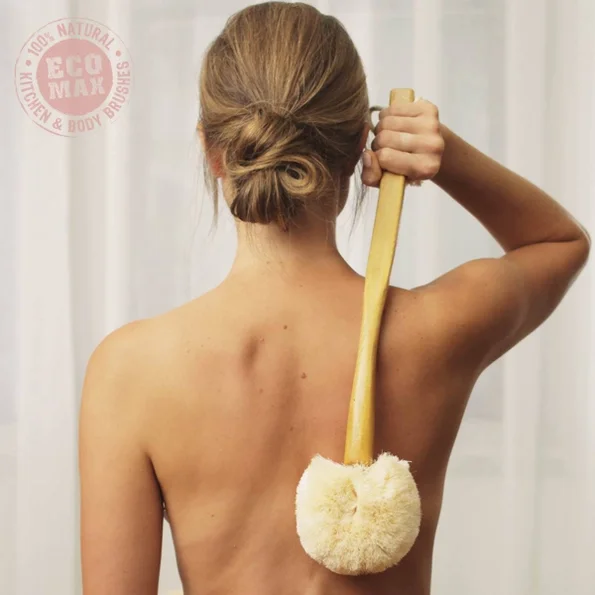 Back Body Brush W Handle All Natural lifestyle 2.webp