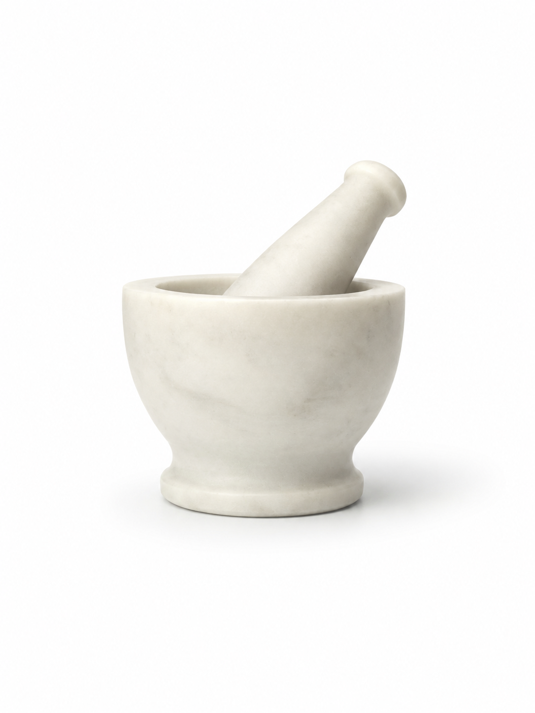 White Marble Mortar and Pestal