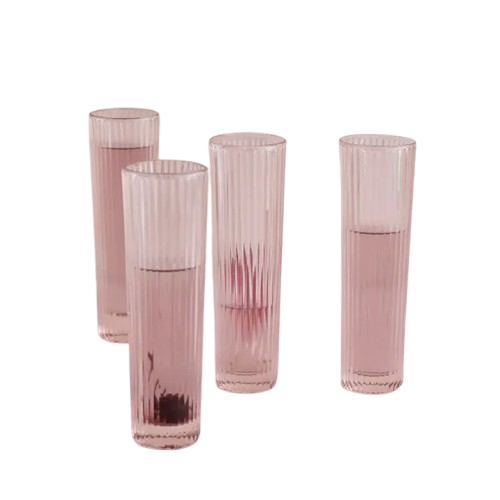 The Collective Pressed Pink Champagne Glasses - Set of 4