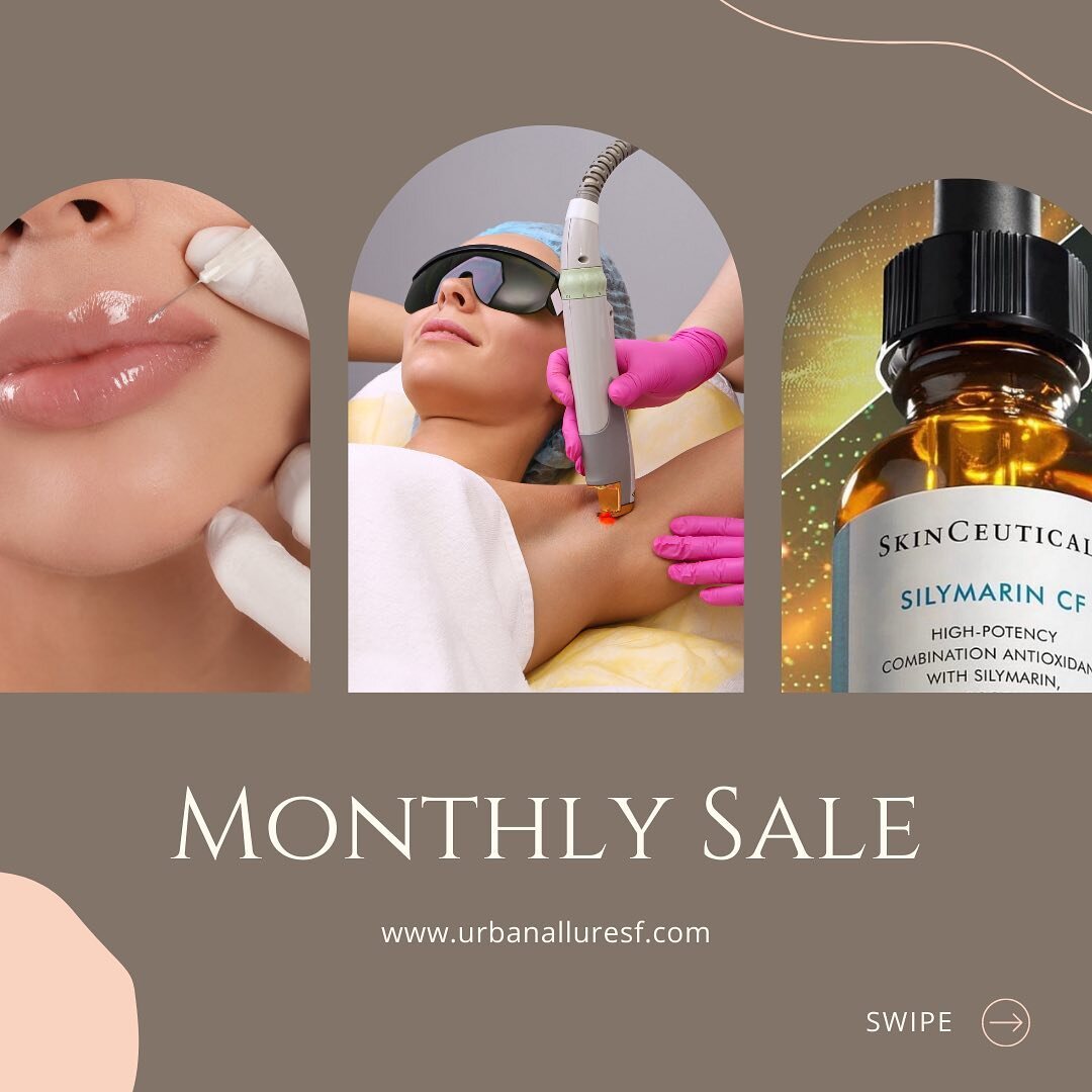 September promos are here! ➡️ Laser Hair Removal specials and more! Book a complimentary consultation today! www.UrbanAllureSF.com or use the link in our bio ☺️❤️ 

&mdash;
#skintreatments #skincare #beautytips #skincareproducts #vitamincserum #skinc