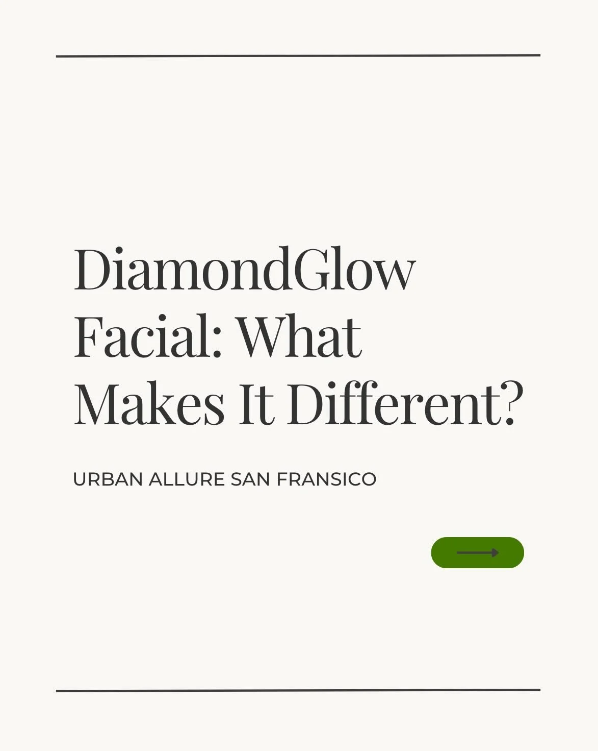 Ready to glow with Diamond Glow at Urban Allure, schedule your appointment before the holidays! We can&rsquo;t wait to see you! #medspalife #urbanallure #diamondglowfacial #sfmedspa