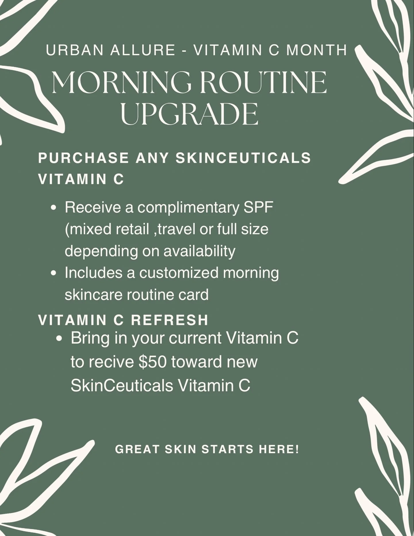 Your morning routine called&hellip; it wants an upgrade ✨

Vitamin C is one of the most powerful steps you can add to your skincare helping to brighten, protect, and support healthy, glowing skin every single day.

For Vitamin C Month, when you purch