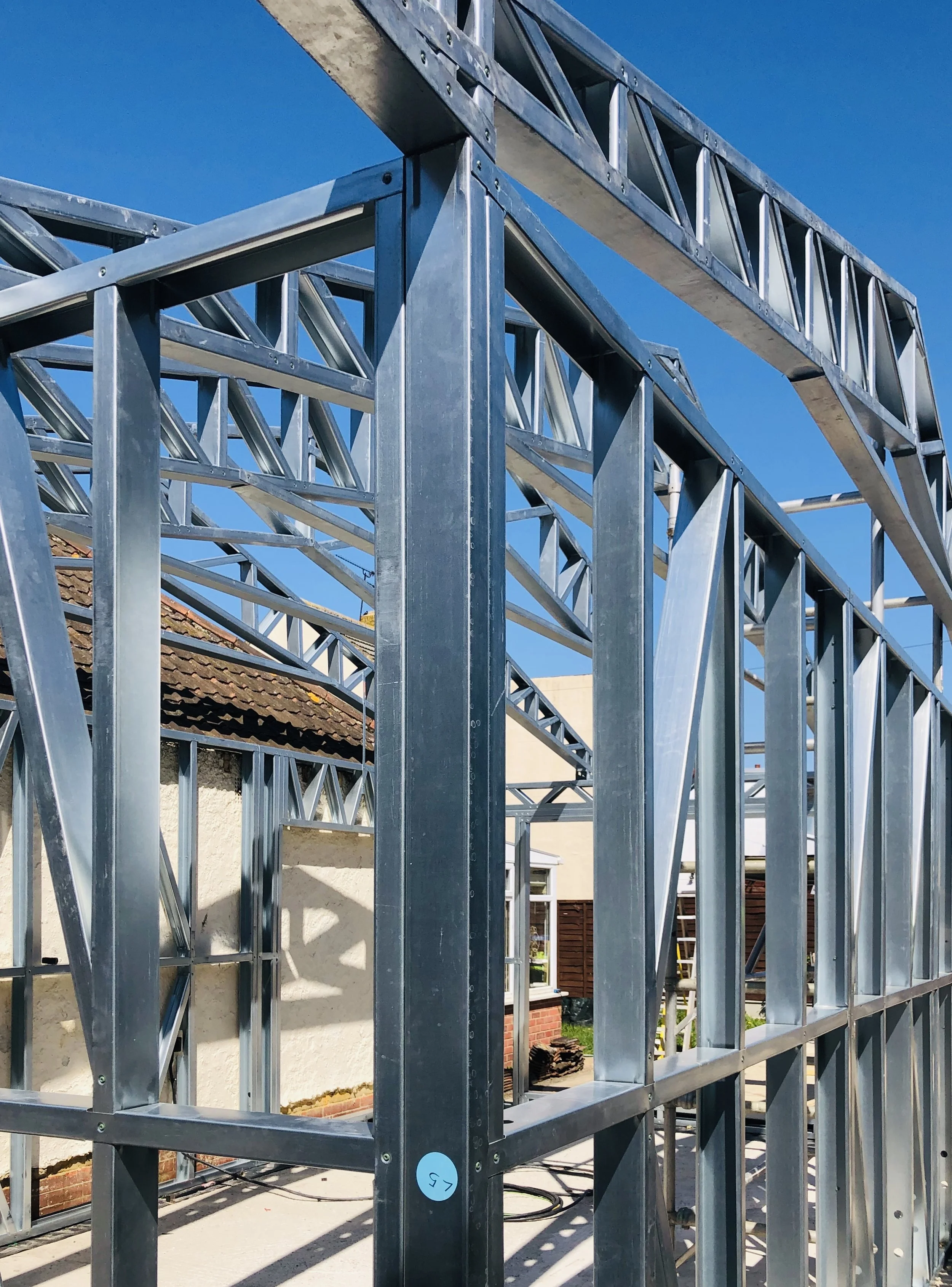 Cost effective - steel frame extension.