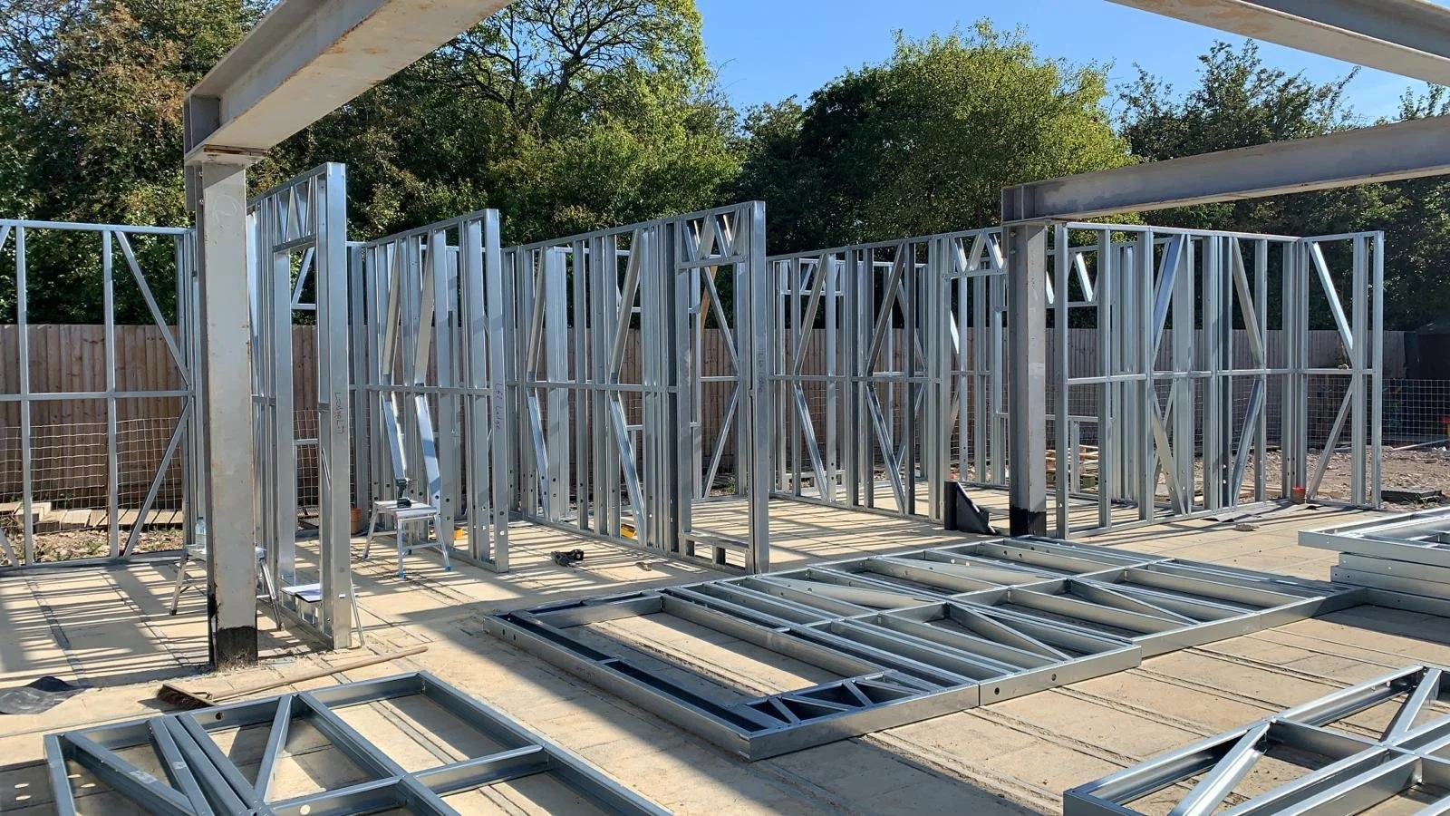 Light gauge steel frame house.