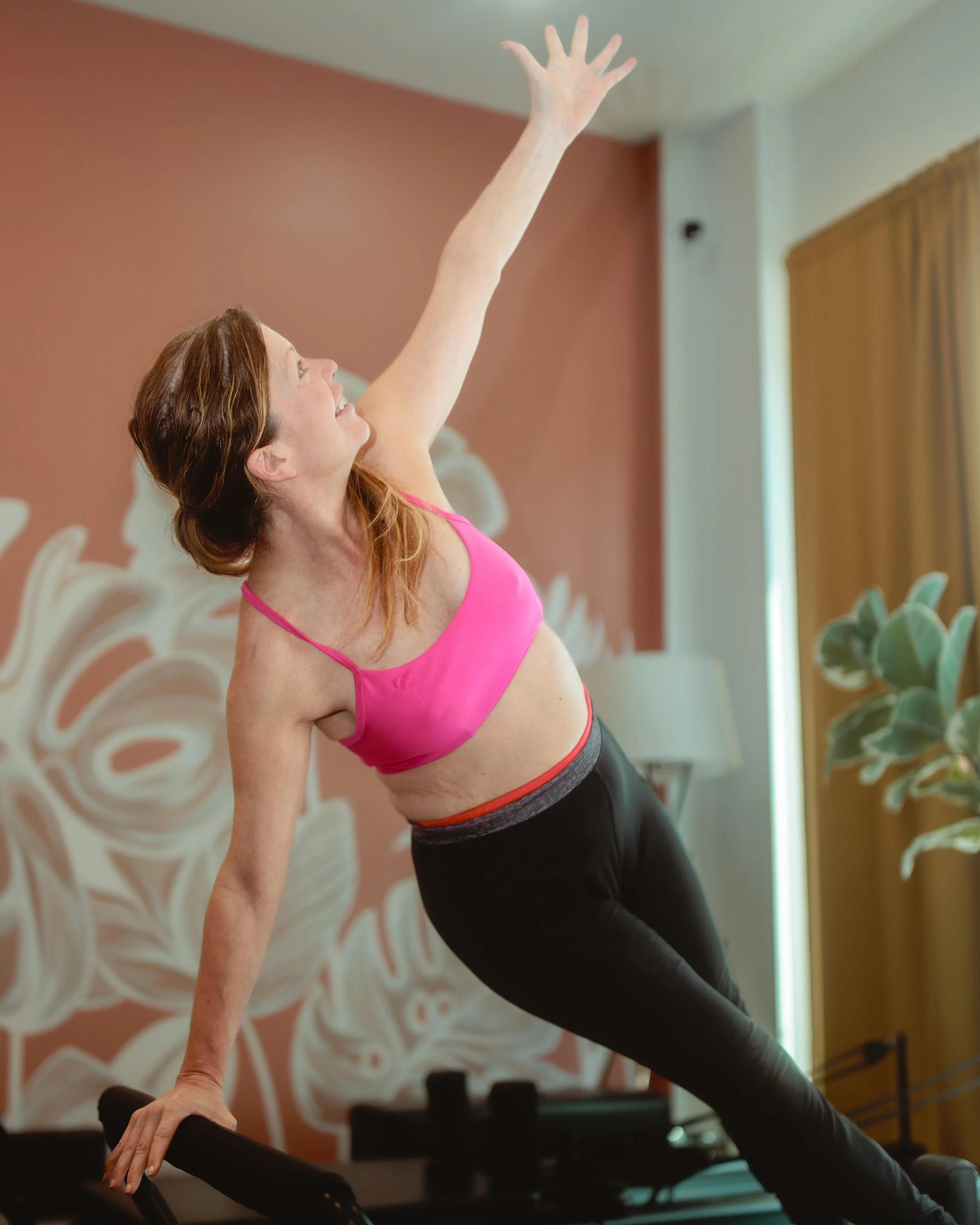 Kimberly on the reformer.