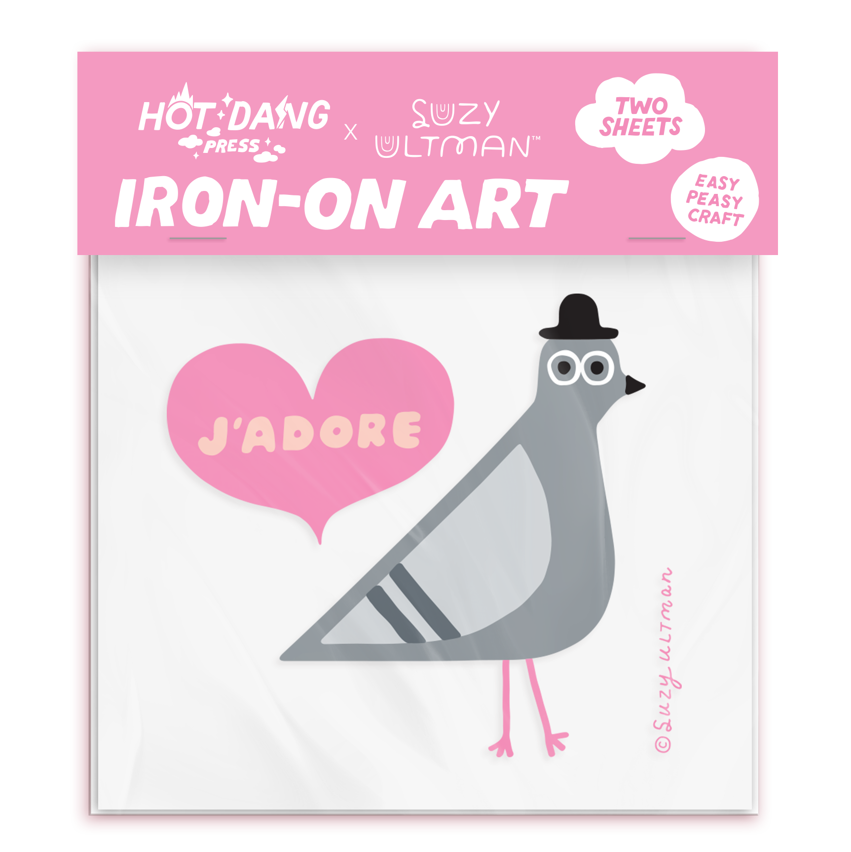 French Pigeon Iron-On Buddy