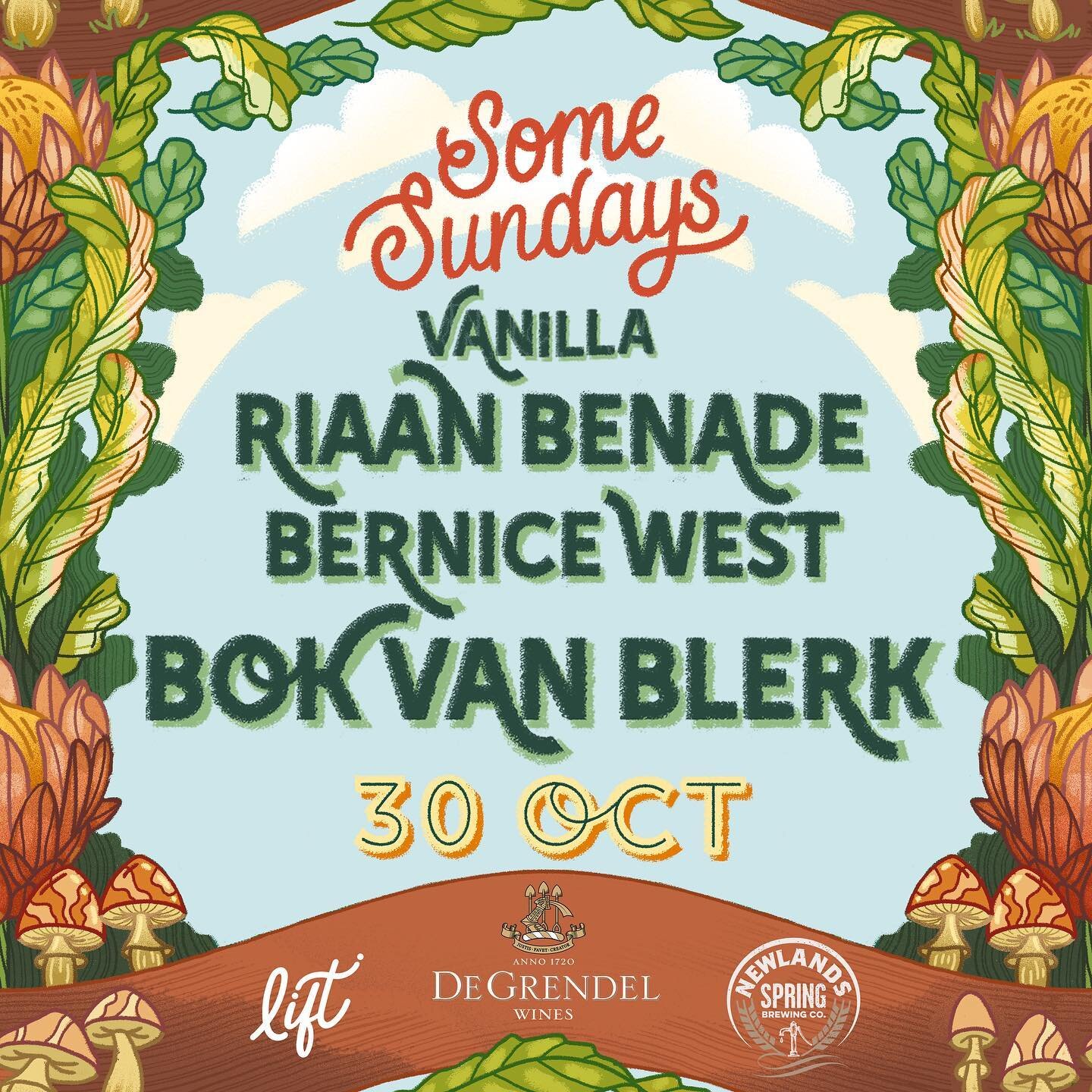 Ladies and gents, you&rsquo;re going to want to BUCKLE UP for this one 🥩🔥 

30 OCT with our massive Afrikaans line-up featuring headliner and legend Bok van Blerk - giving you every reason to step away from the braai for Some Sundays❤️&zwj;🔥 

A c