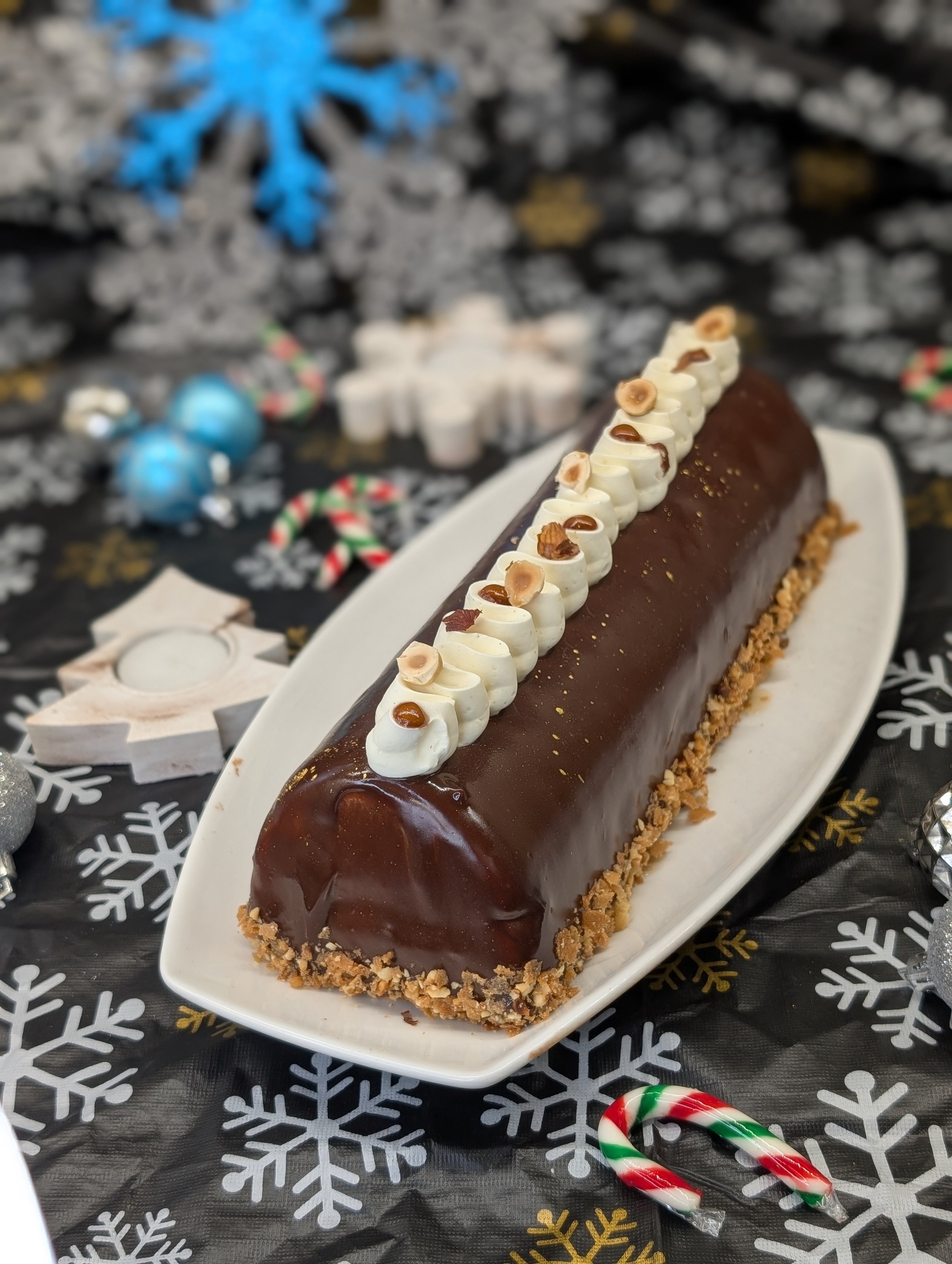Bûche de Noël – Le Royal (Chocolate Entremet)