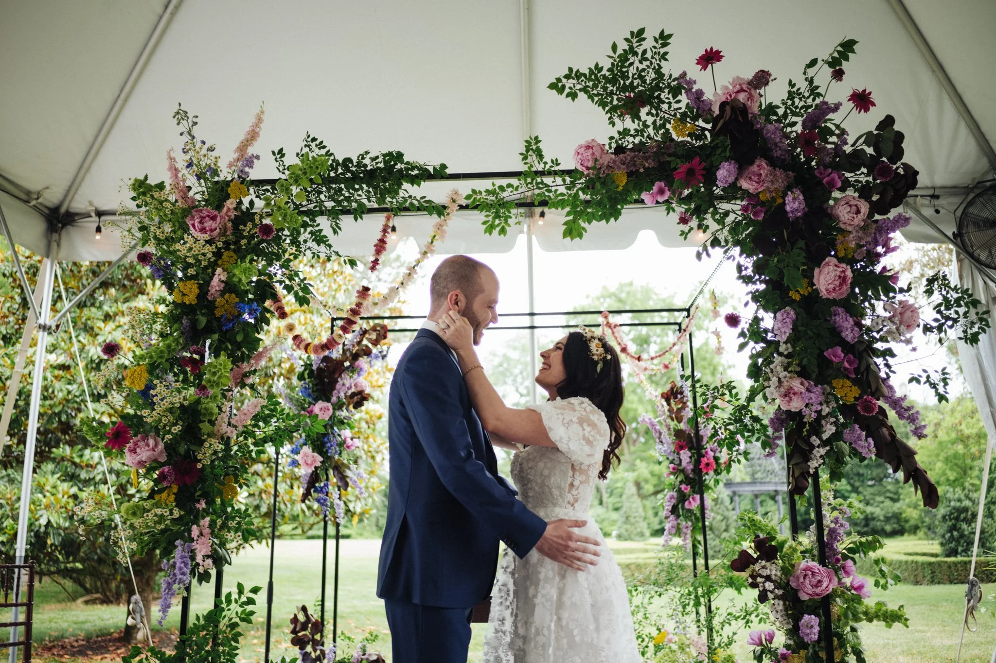 Bohemian Wildflower Wedding Flowers | The Inn at Barley Sheaf, PA