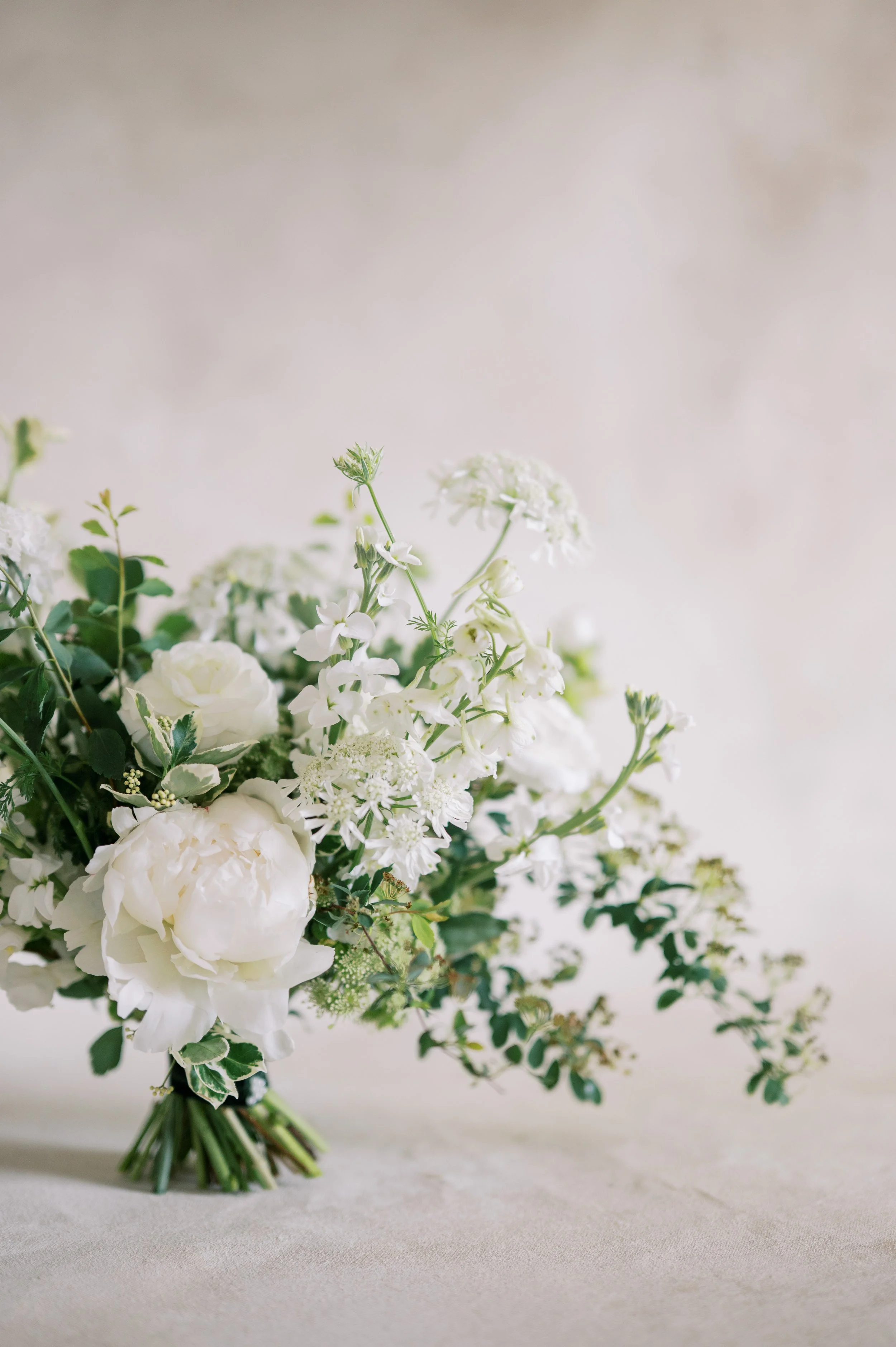 white floral arrangement