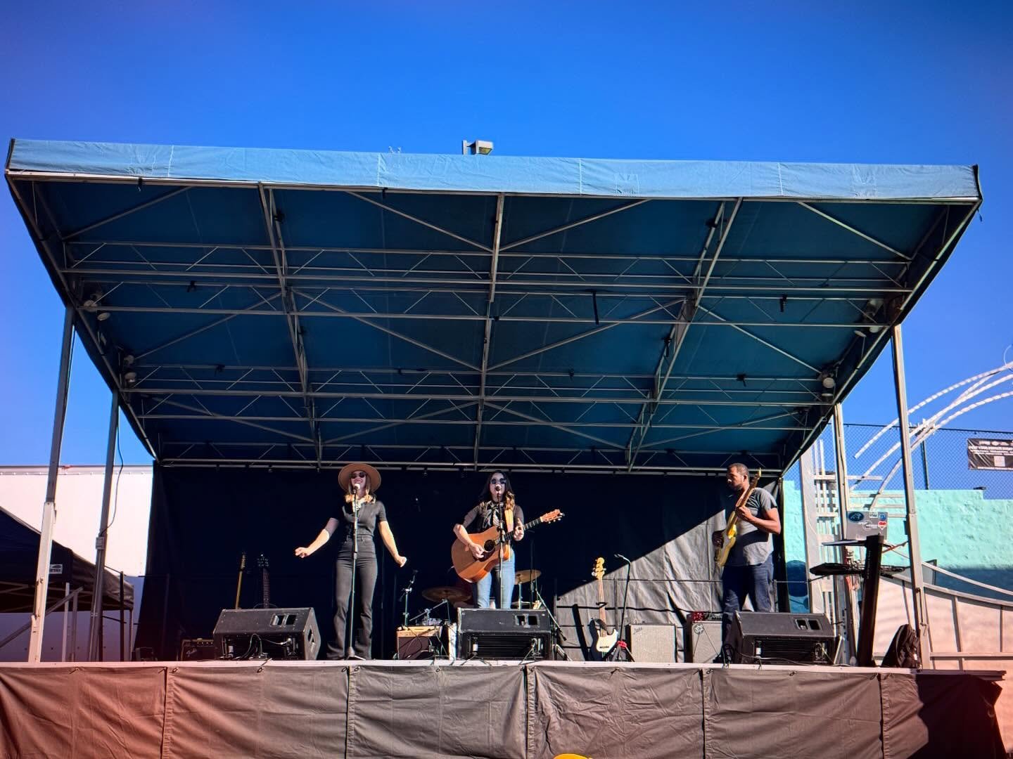 Places we&rsquo;ve stood playing music: on stages, dirty bar floors, fancy bar floors, in a field, on a boat, on a trailer, back porches, front porches, with our toes in the sand, coffee shops, a skate park, in the middle of the street, in a river, a