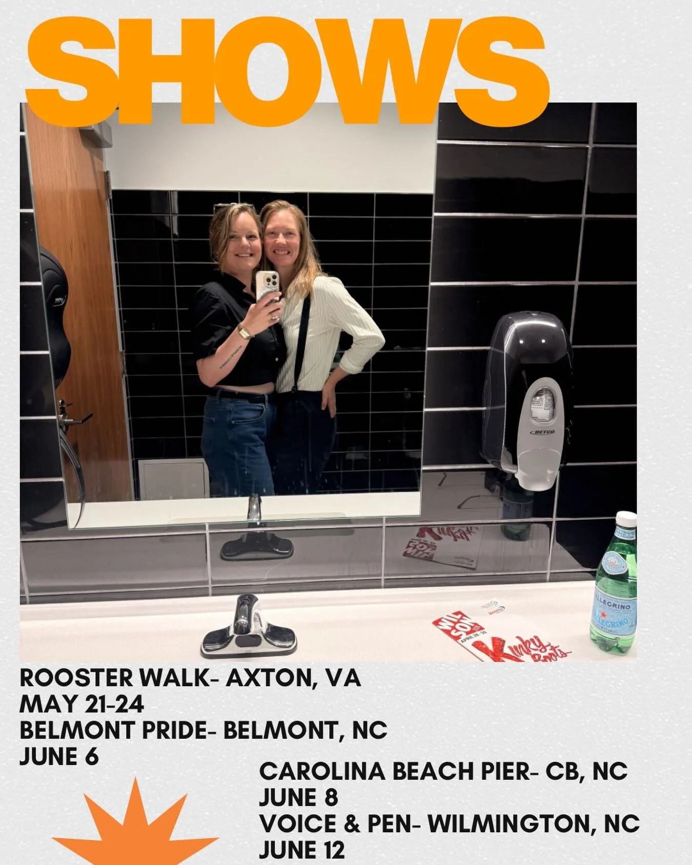 Early summer shows ☀️🍉⛱️ 
.
.
.
#roosterwalk #wilmingtonnc #carolinabeachnc #ncmusic #pride