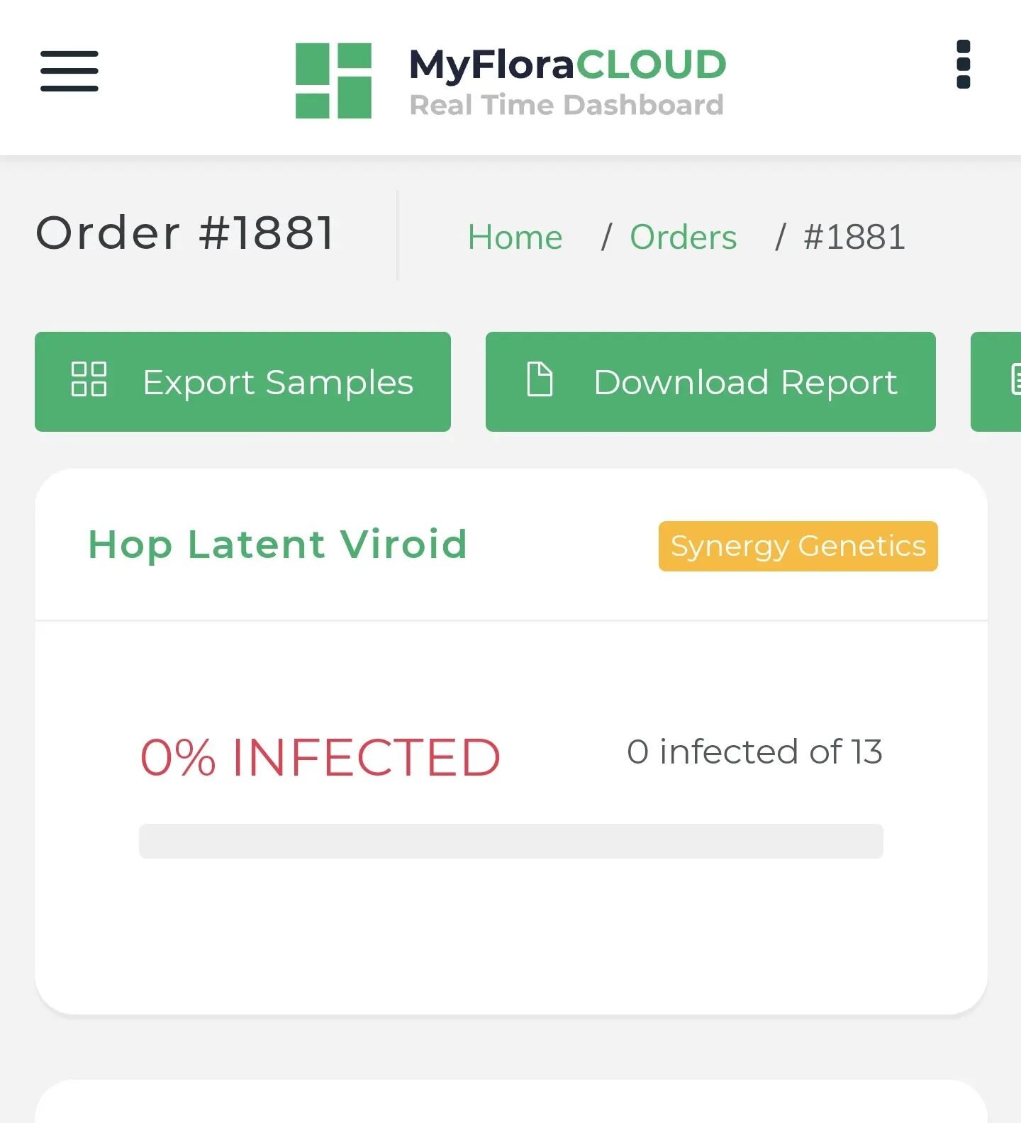 It's always good to #trustbutverify 

Reach out to @myfloradna for your pathogen testing, fingerprinting, and other DNA needs and support your local labs!

#tissuecultureclones 
#tissuecultureclasses 
#tissueculture 
#cannabistissueculture